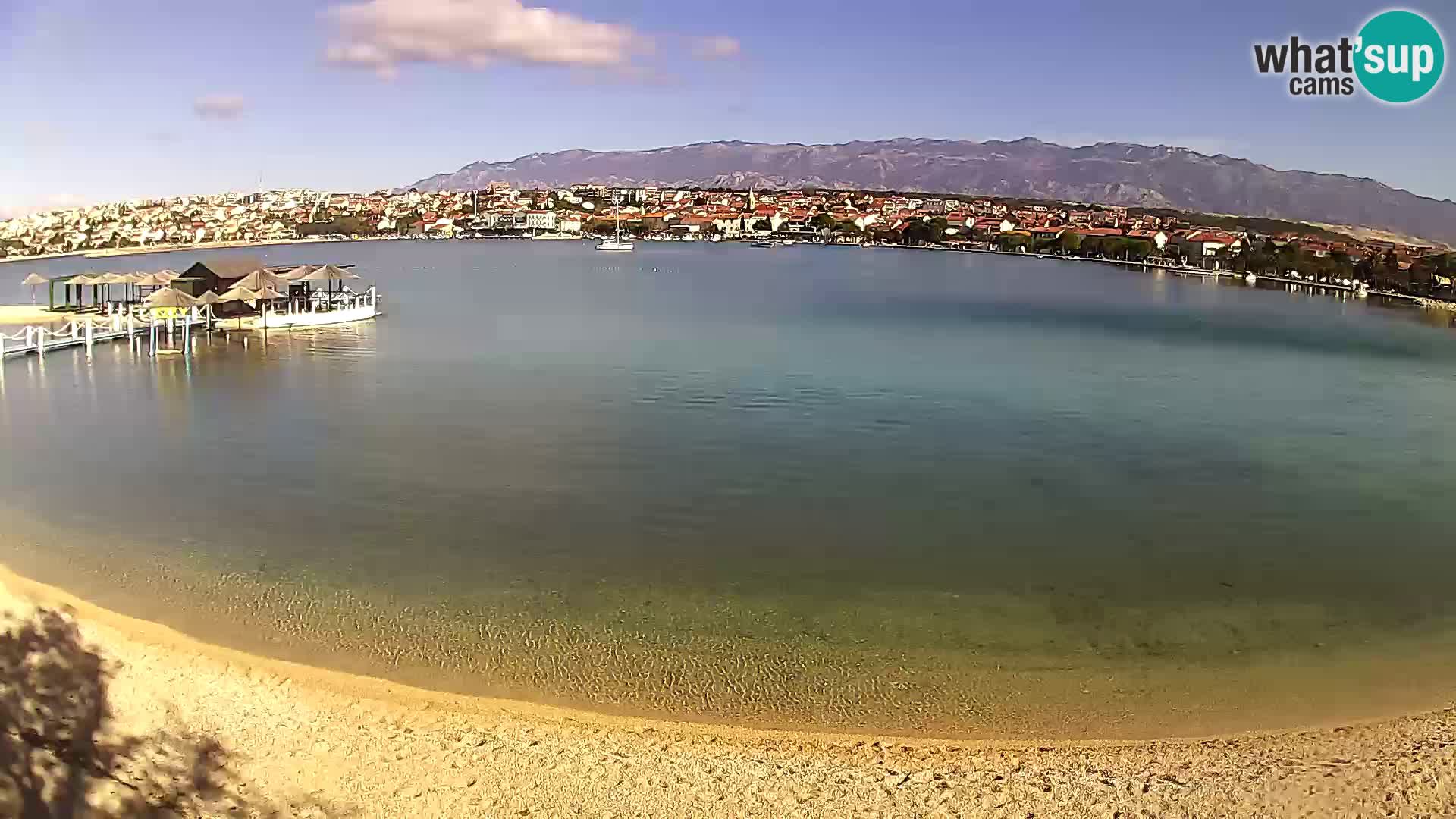 Novalja livecam – plage de la ville