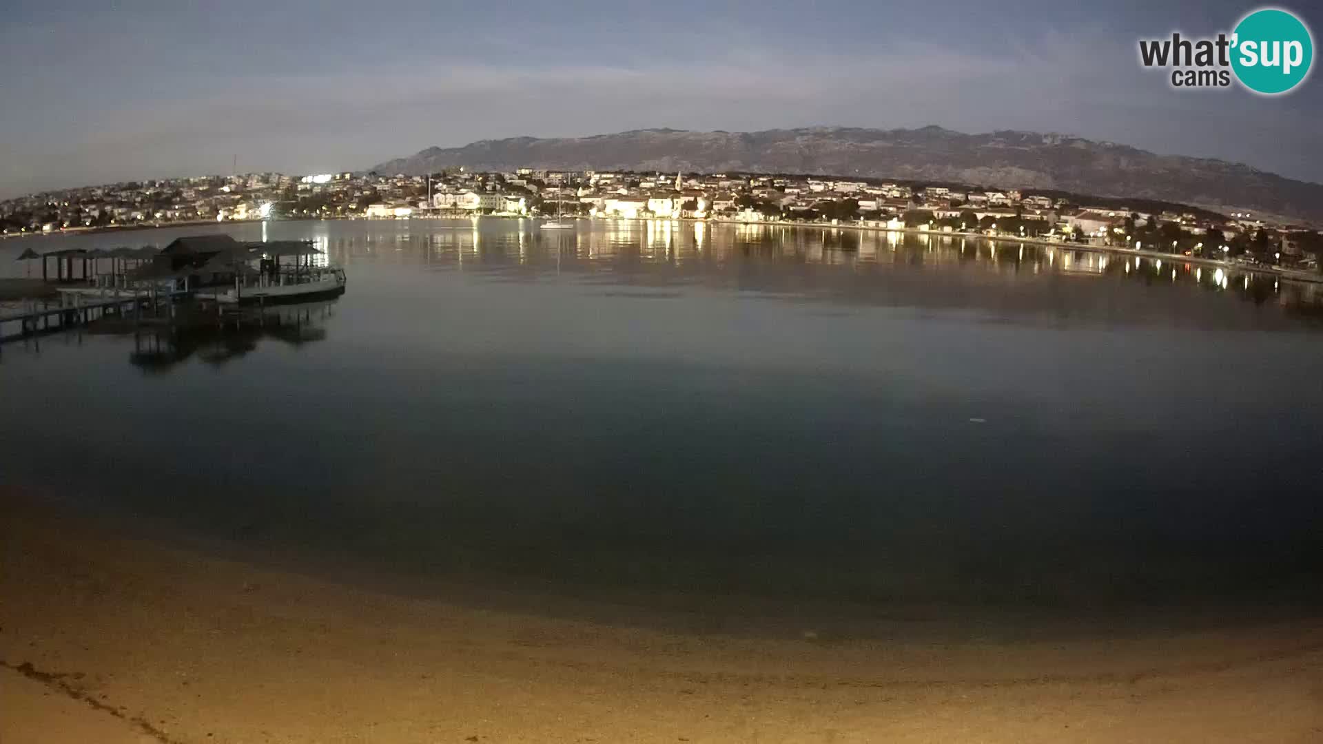 Novalja webcam – spiaggia cittadina