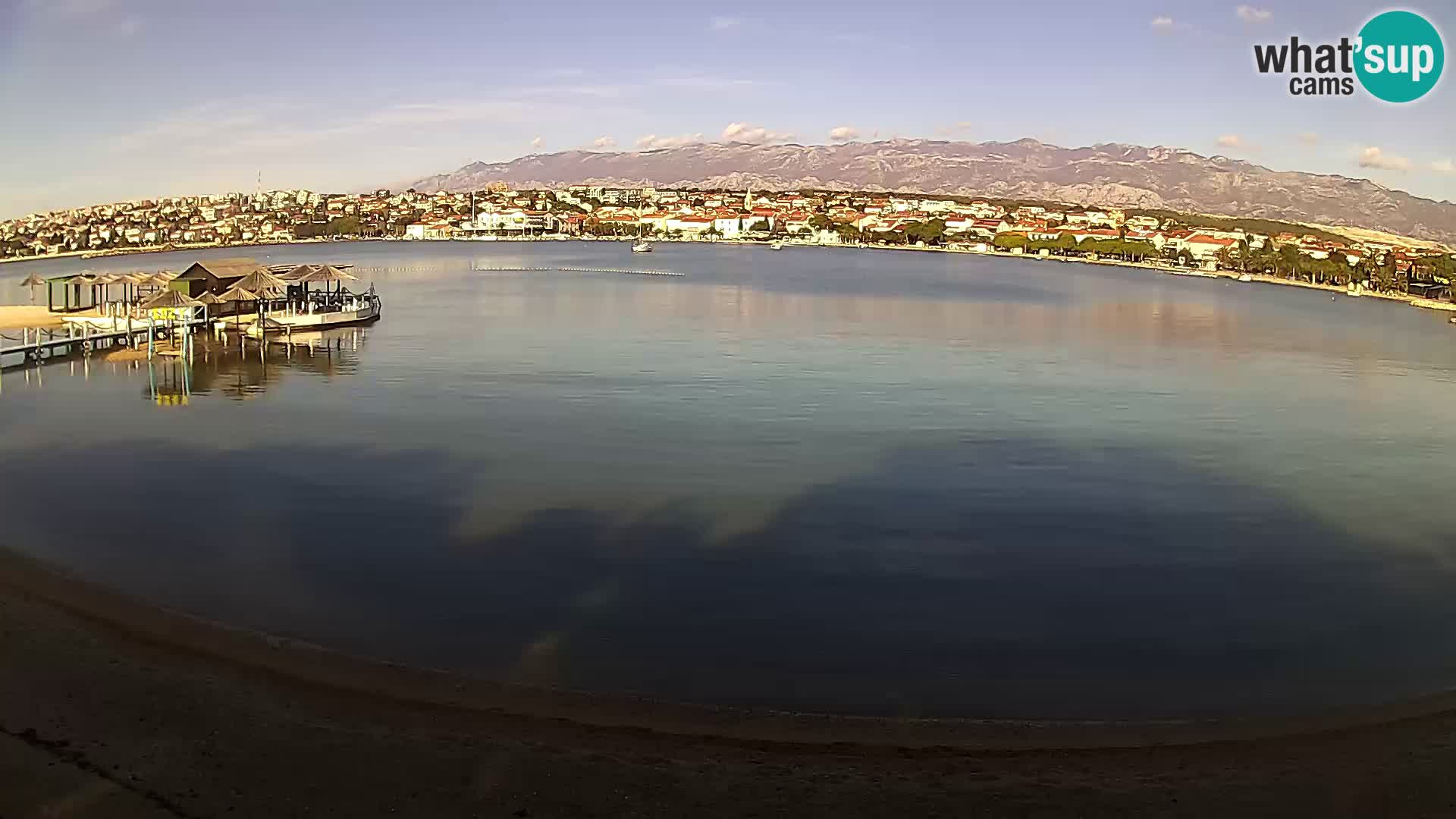 Novalja livecam – plage de la ville