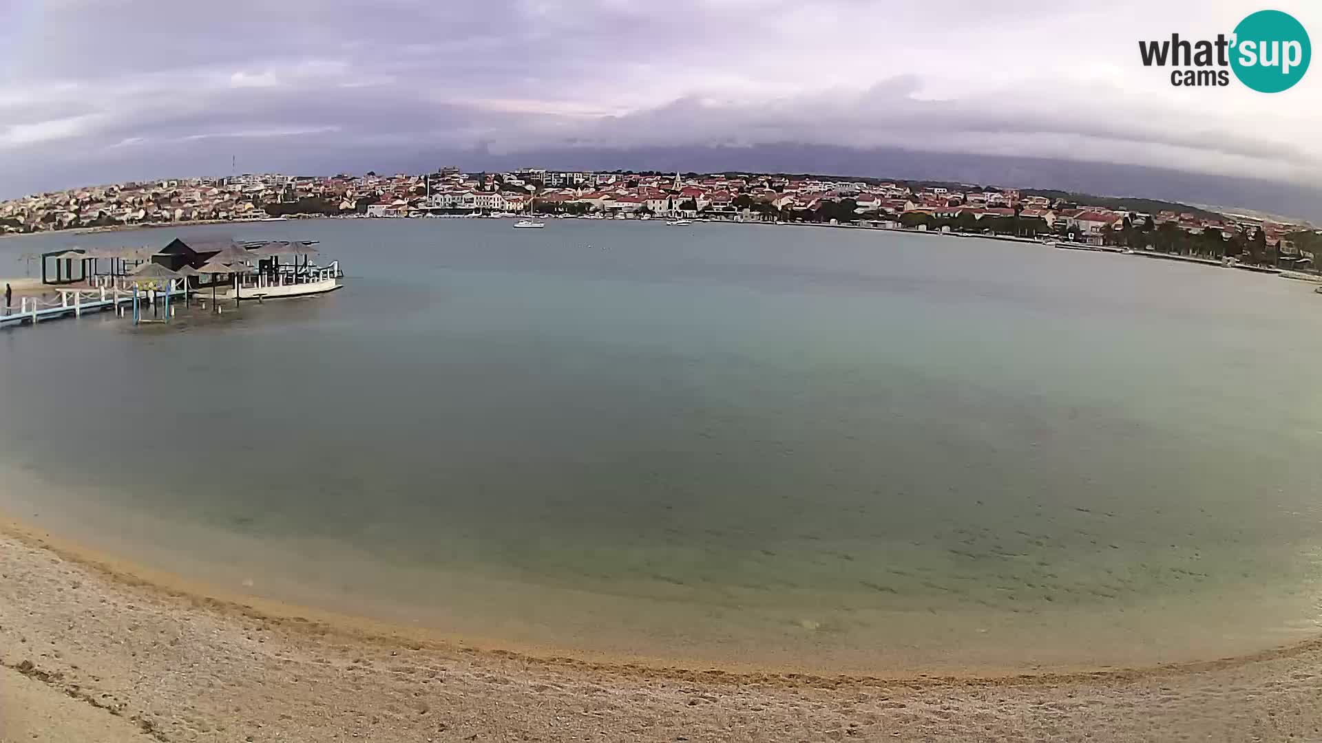 Live webcam Novalja – The Town beach