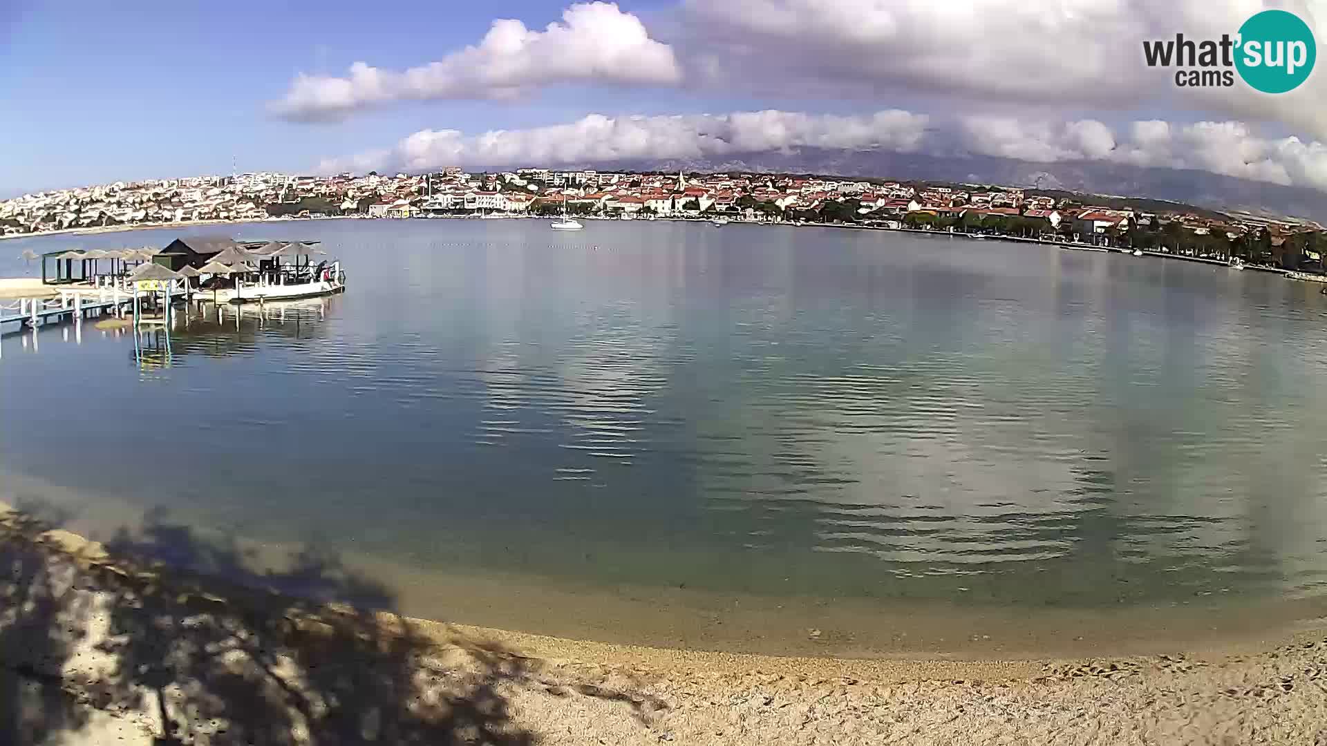 Novalja livecam – plage de la ville