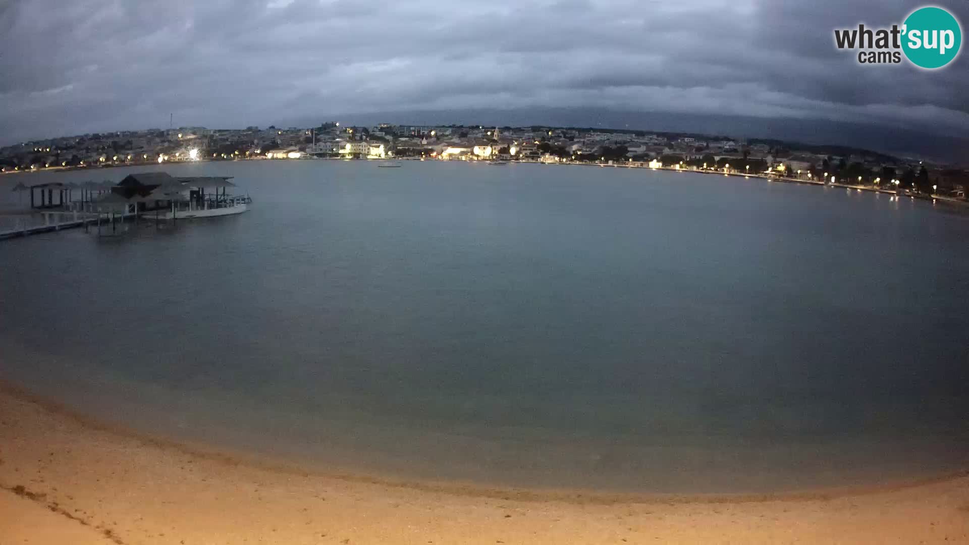 Novalja Kamera v živo – mestna plaža