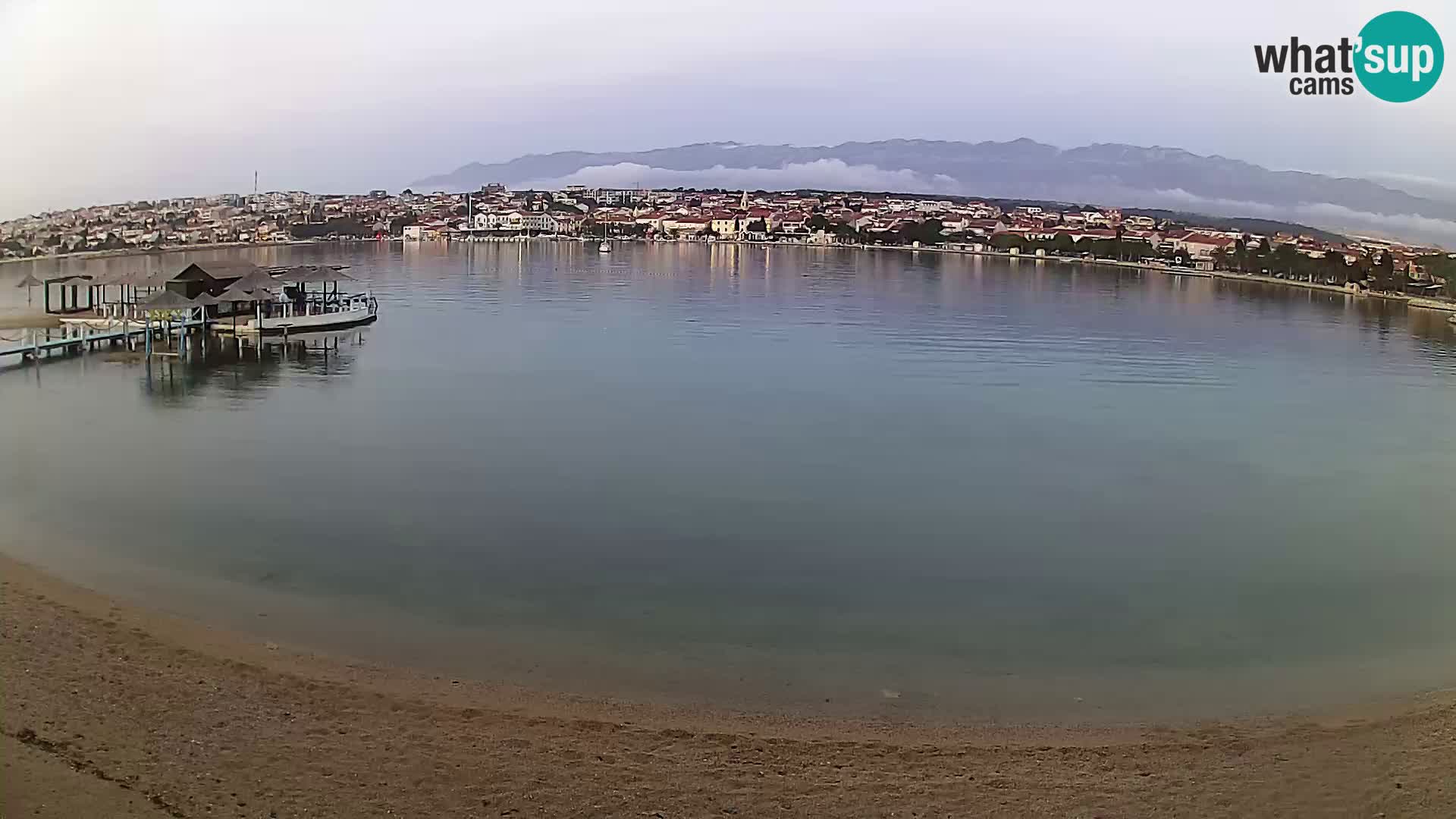 Novalja livecam – plage de la ville