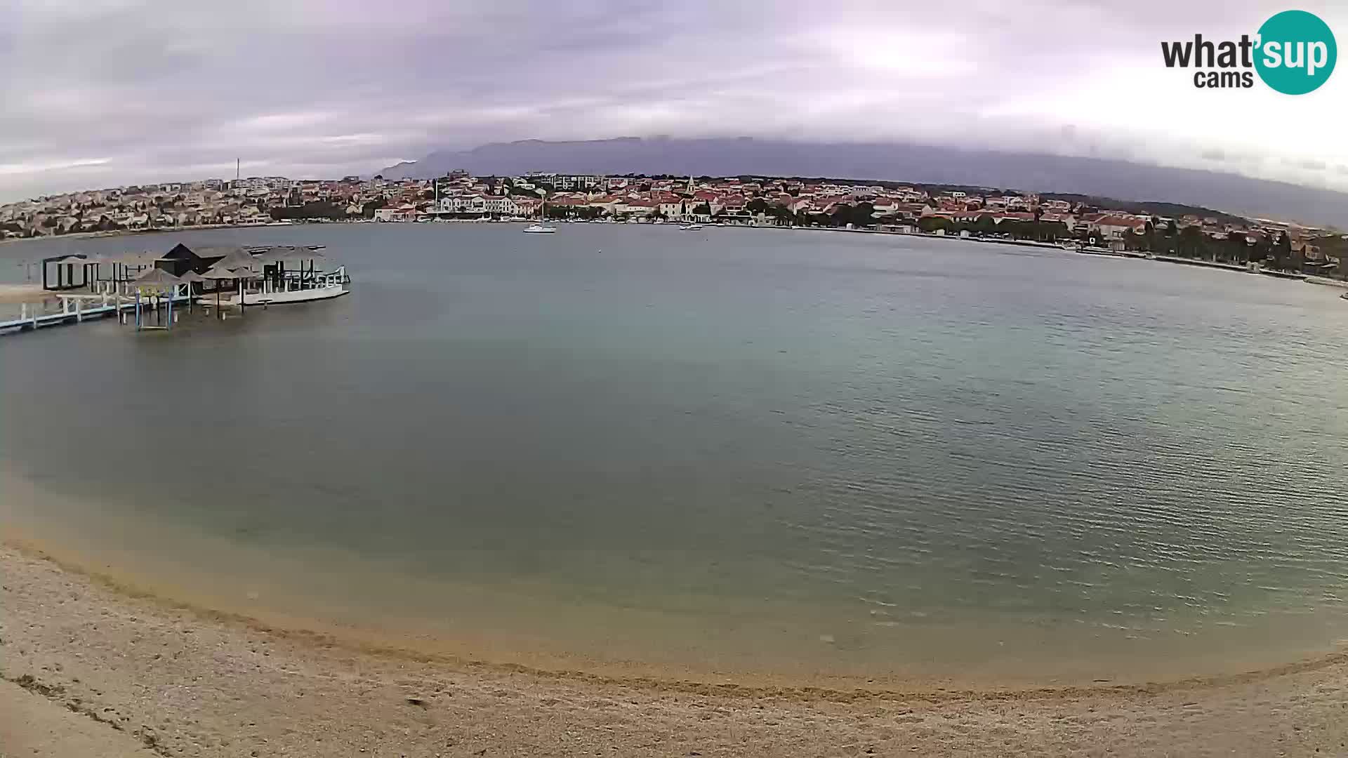 Live webcam Novalja – The Town beach