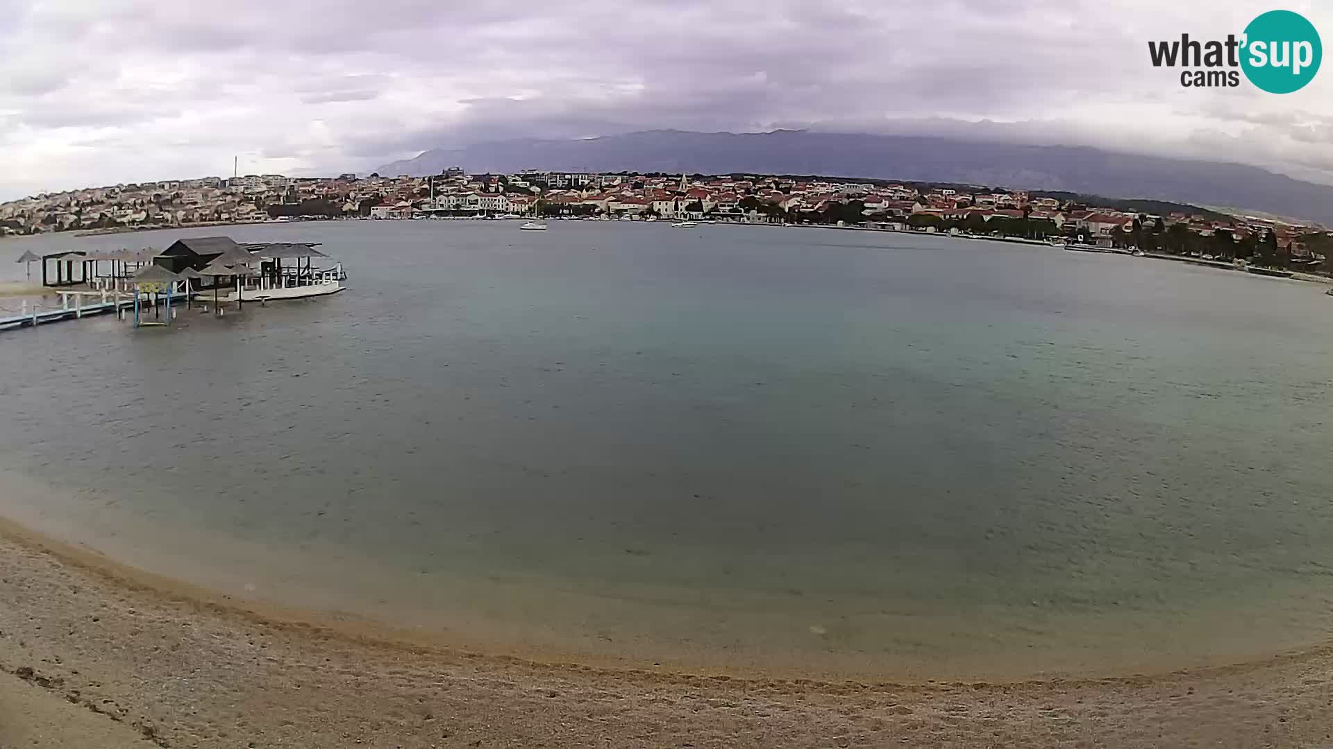 Novalja livecam – plage de la ville
