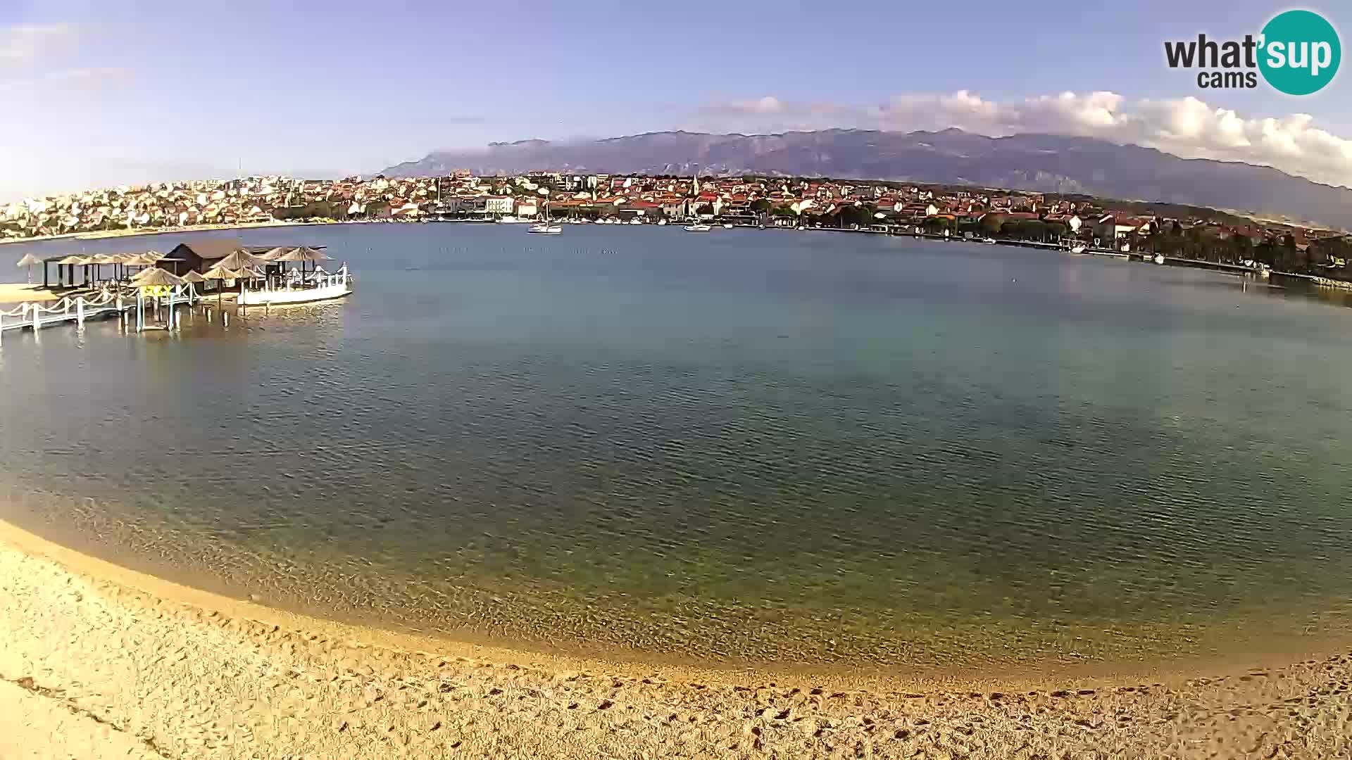 Novalja livecam – plage de la ville