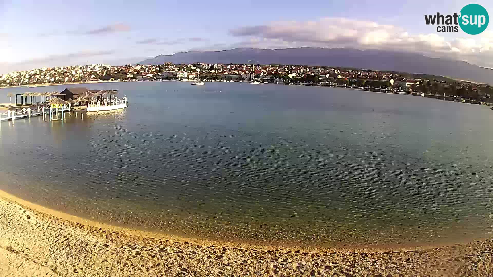 Novalja webcam – spiaggia cittadina