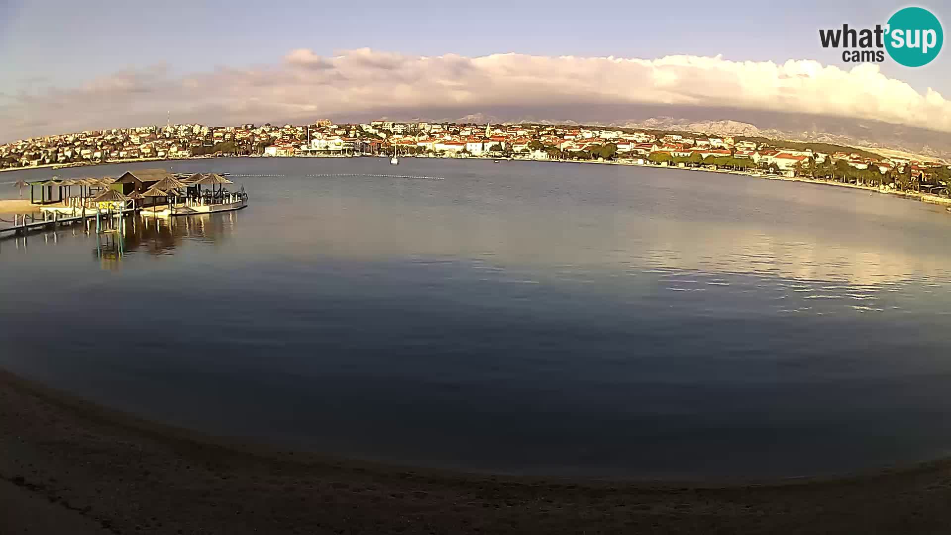 Live webcam Novalja – The Town beach