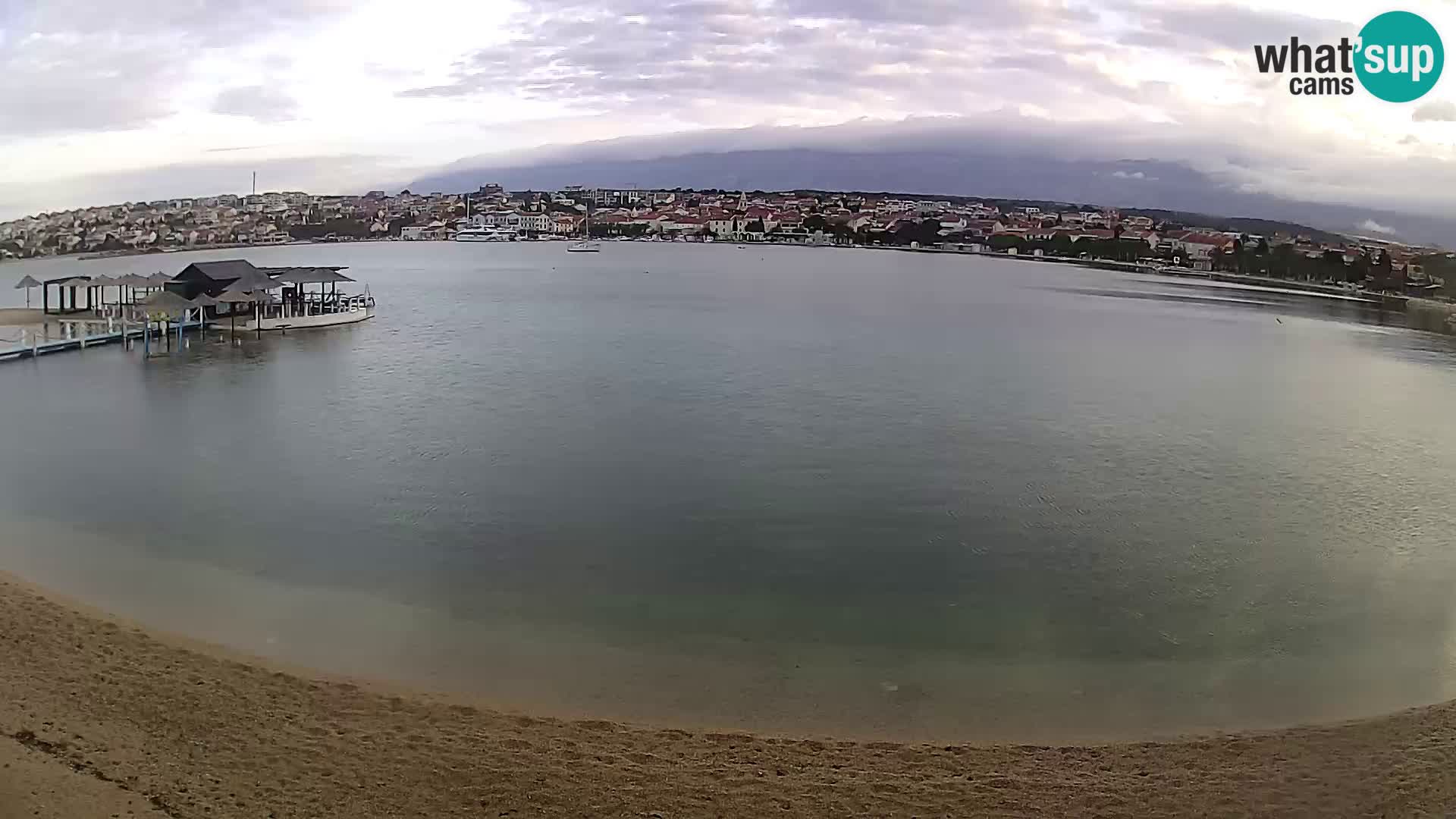 Novalja livecam – plage de la ville