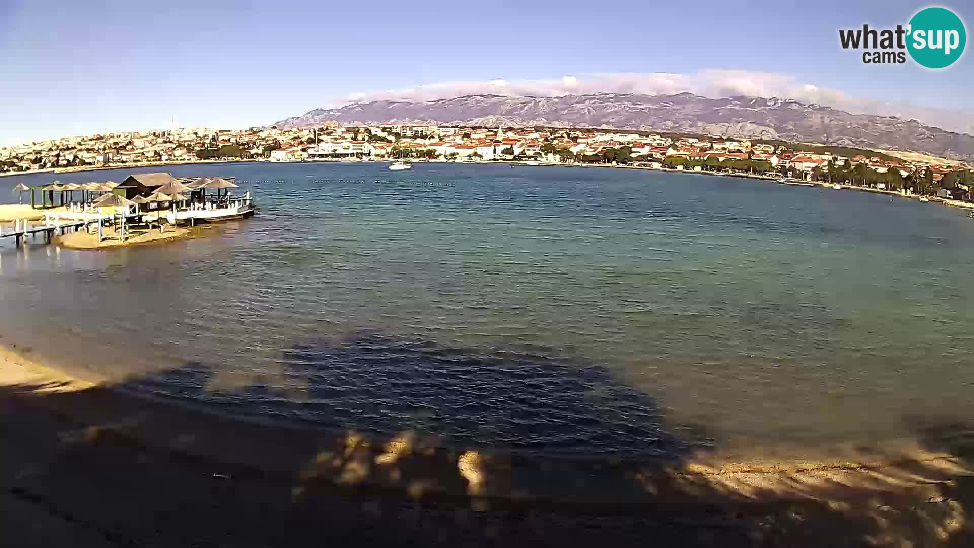 Novalja livecam – plage de la ville