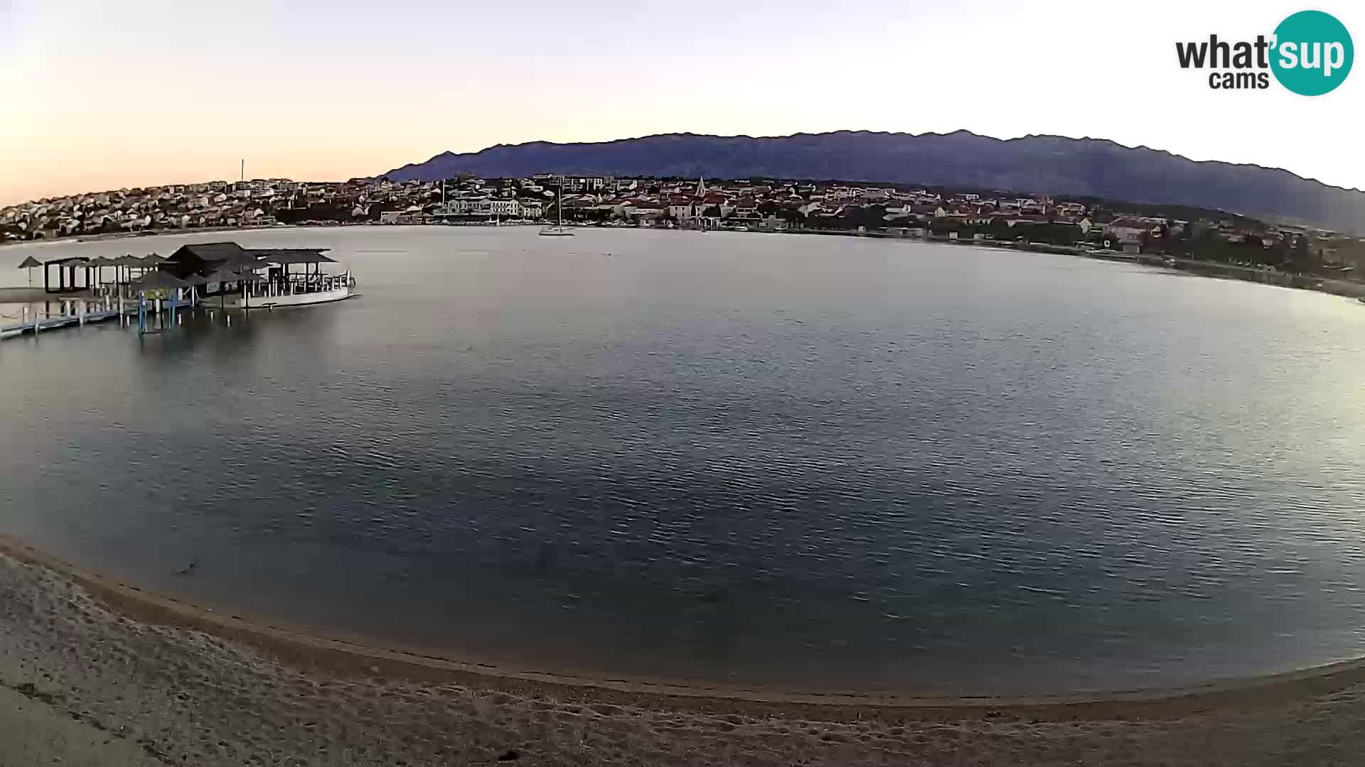 Novalja webcam – spiaggia cittadina