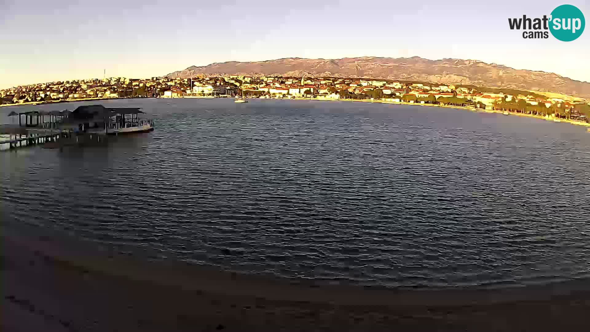 Novalja Kamera v živo – mestna plaža