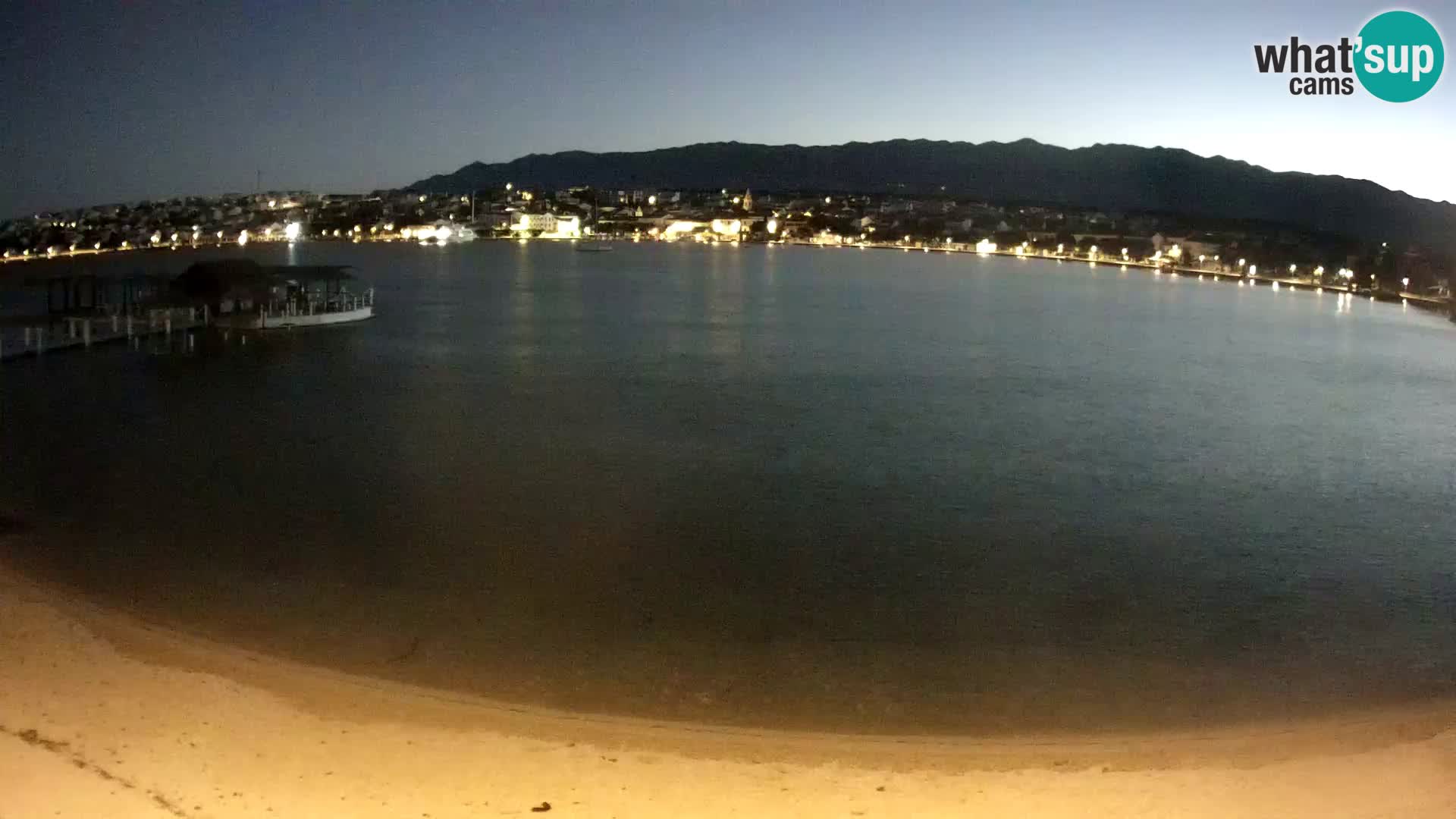 Novalja webcam – spiaggia cittadina