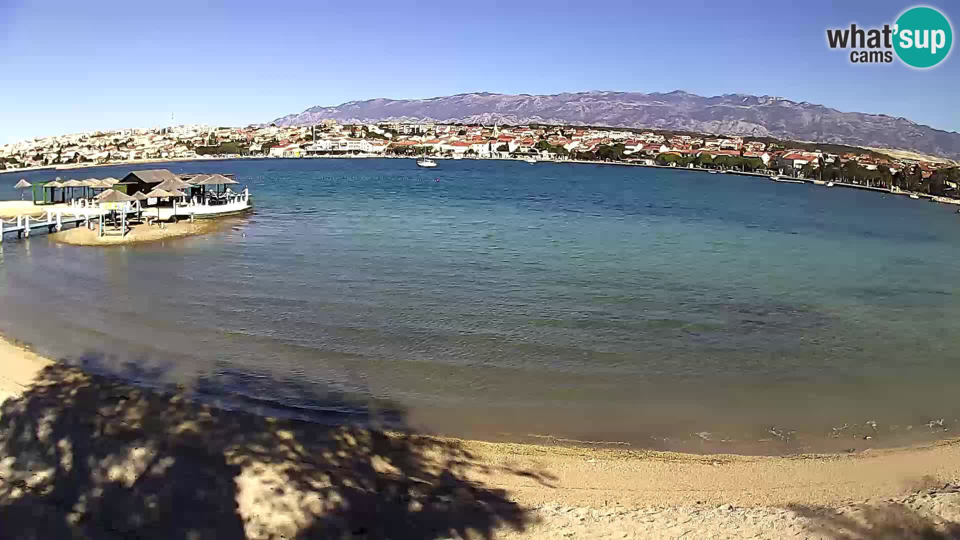 Novalja webcam – spiaggia cittadina