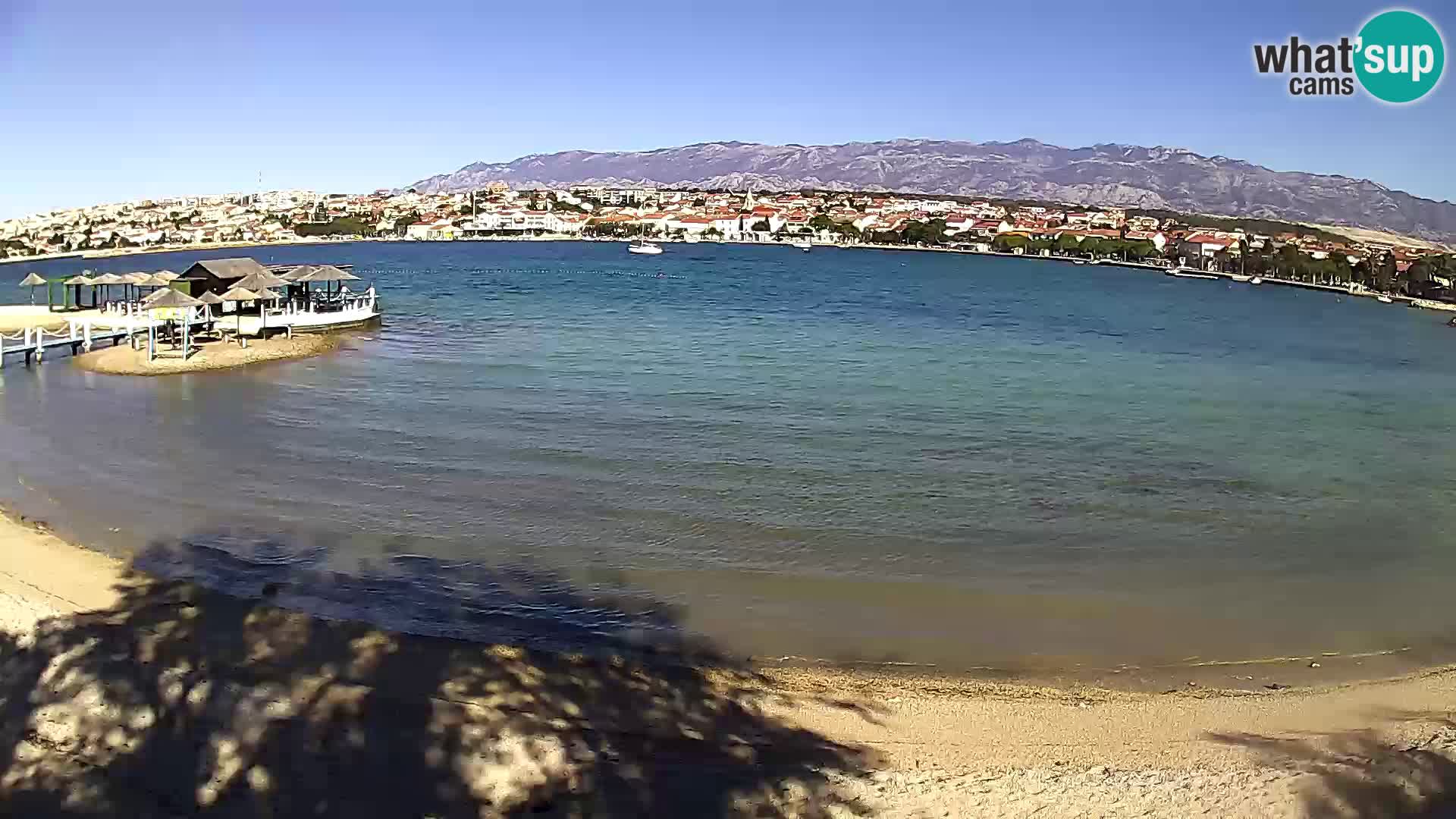 Live webcam Novalja – The Town beach