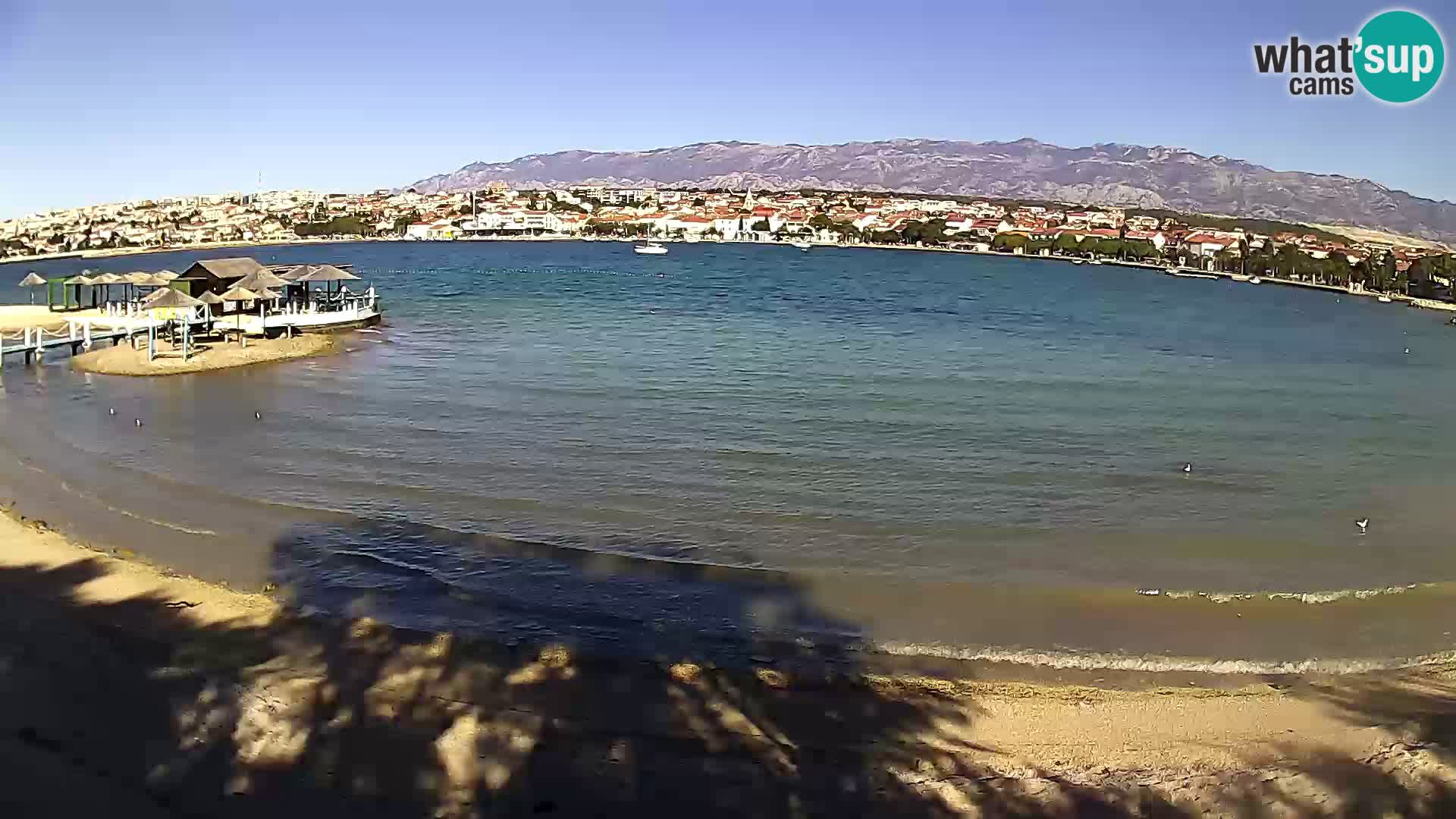 Novalja webcam – spiaggia cittadina