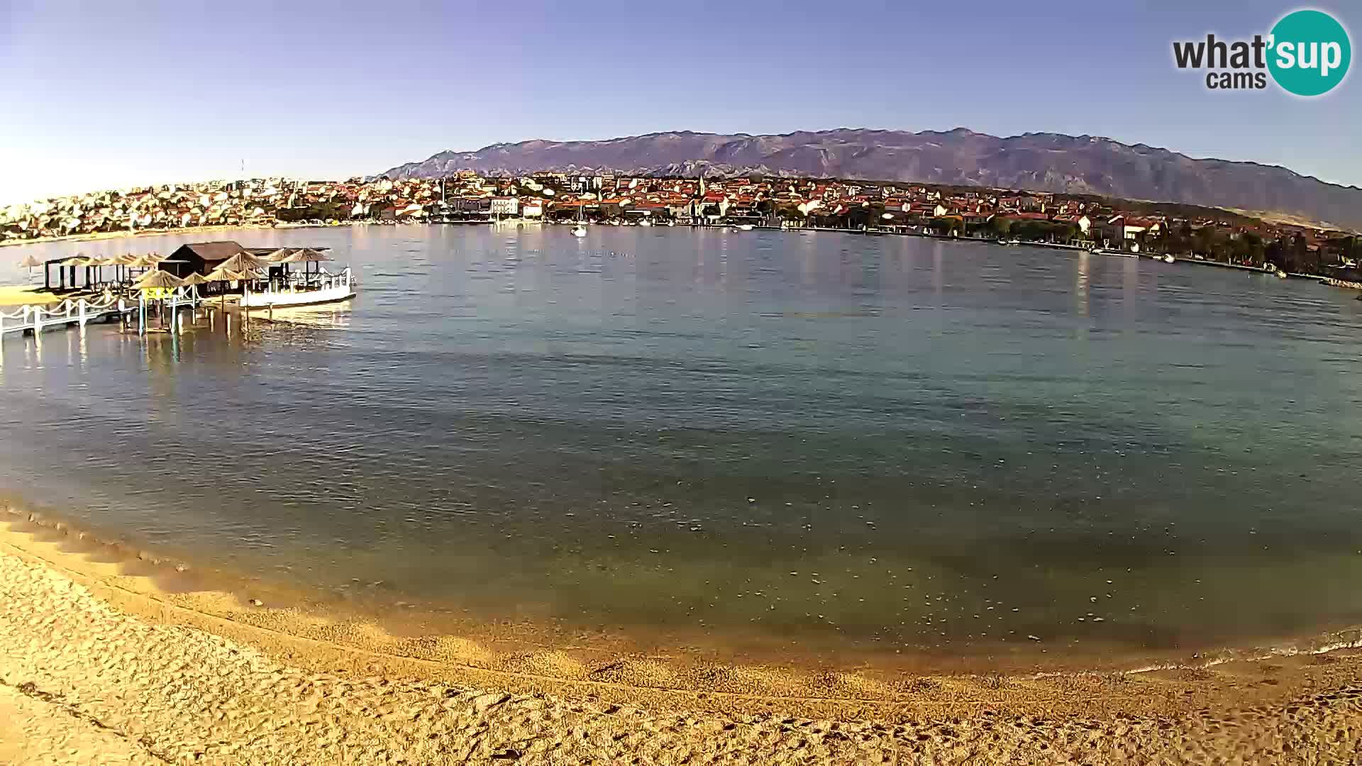 Novalja Kamera v živo – mestna plaža