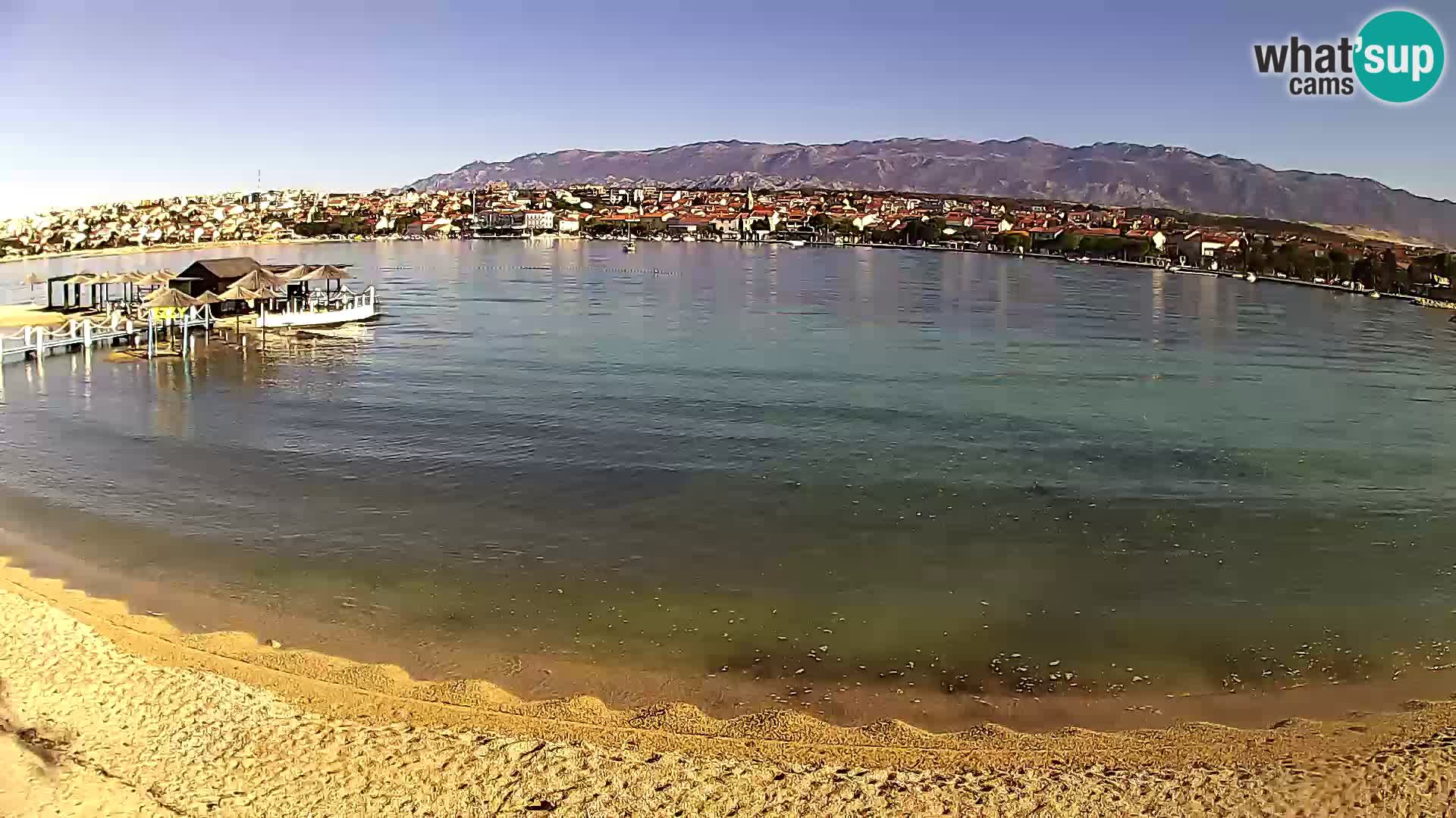 Live webcam Novalja – The Town beach