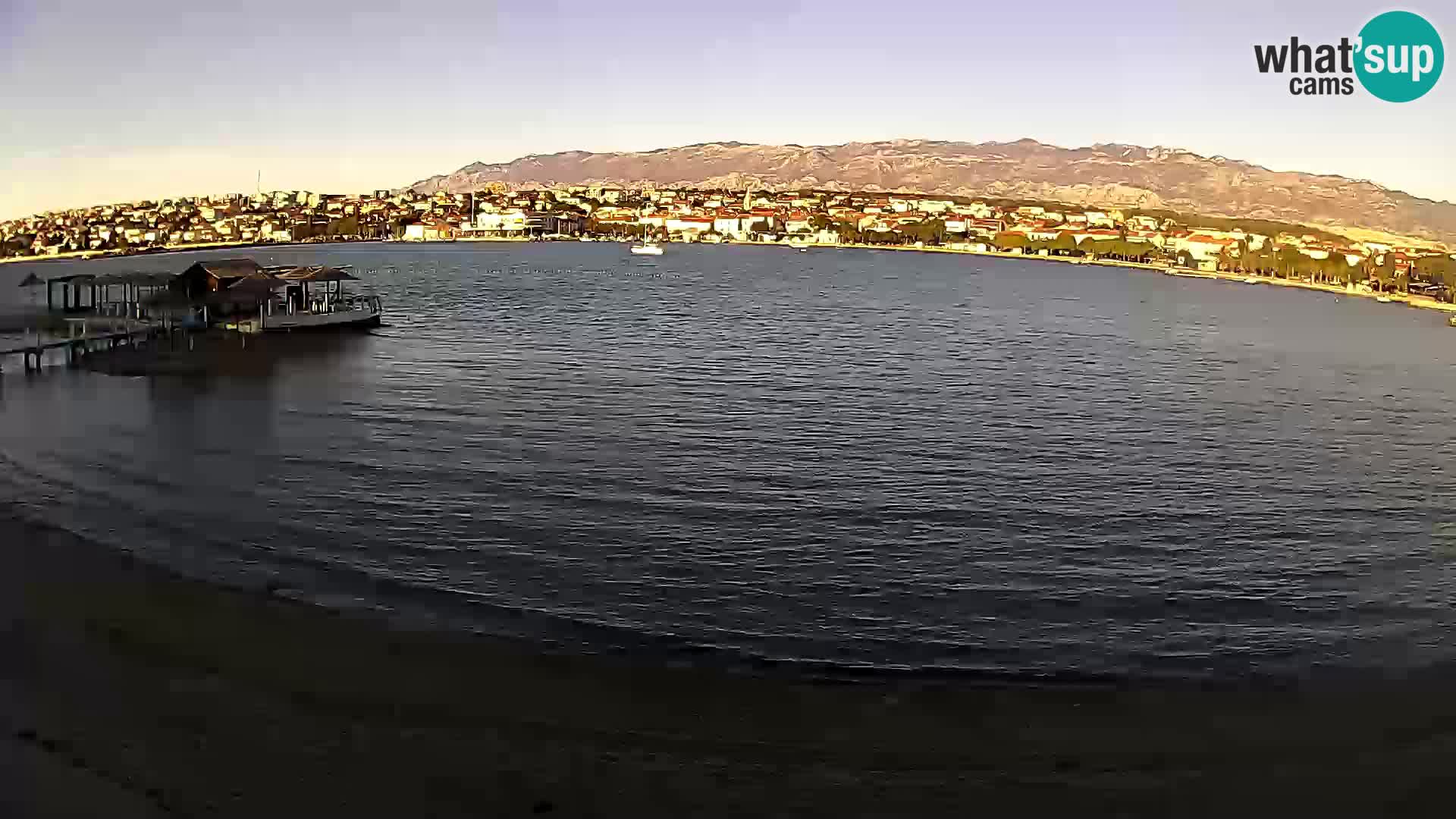 Novalja livecam – plage de la ville