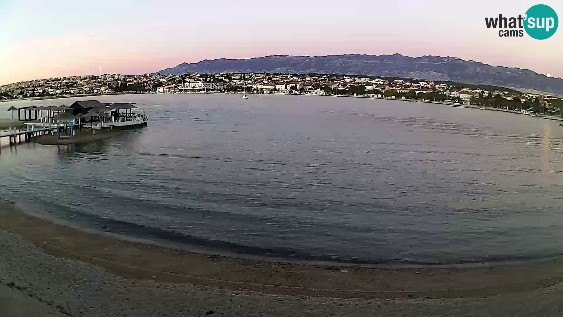 Novalja webcam – spiaggia cittadina