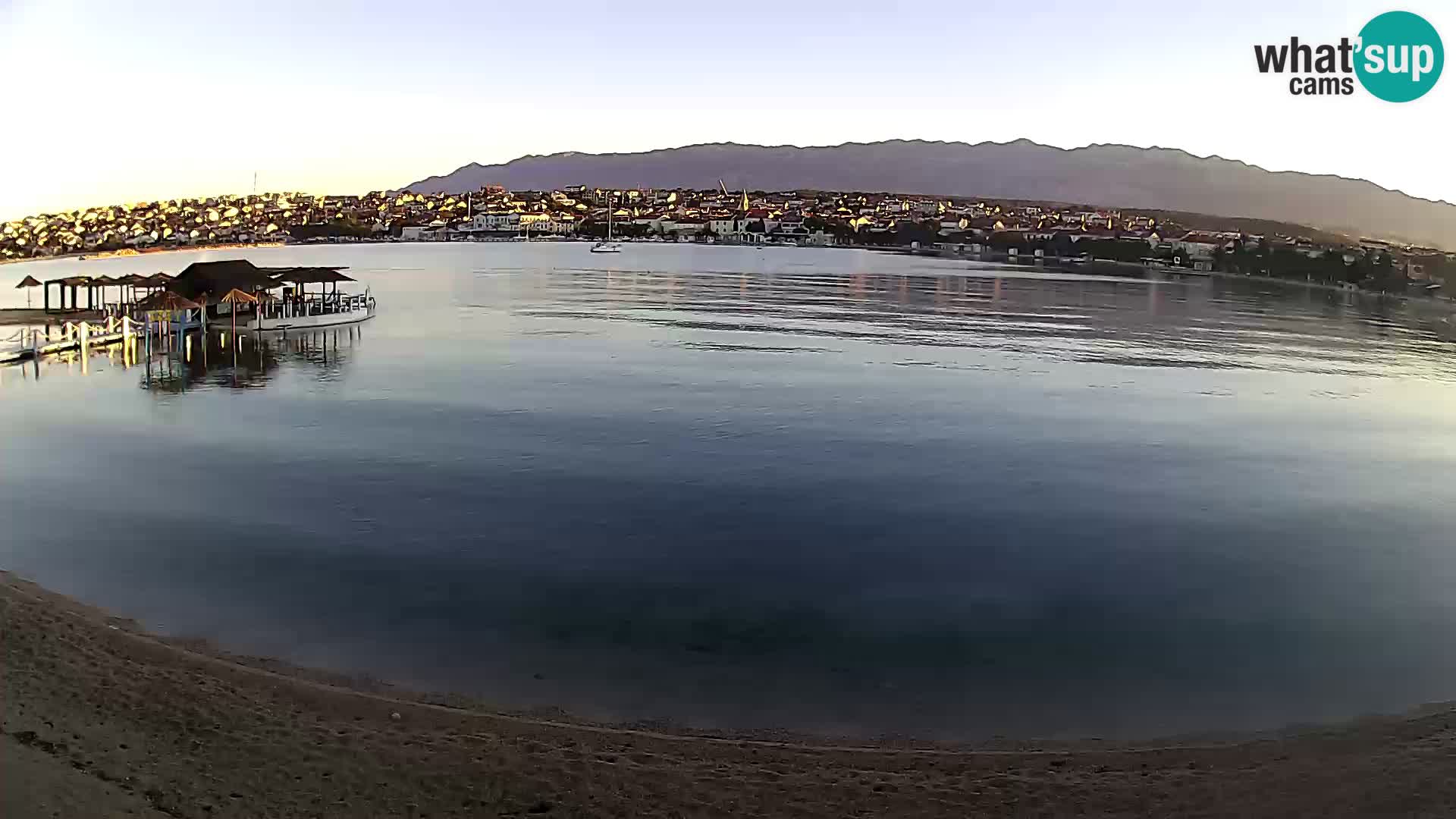 Live webcam Novalja – The Town beach