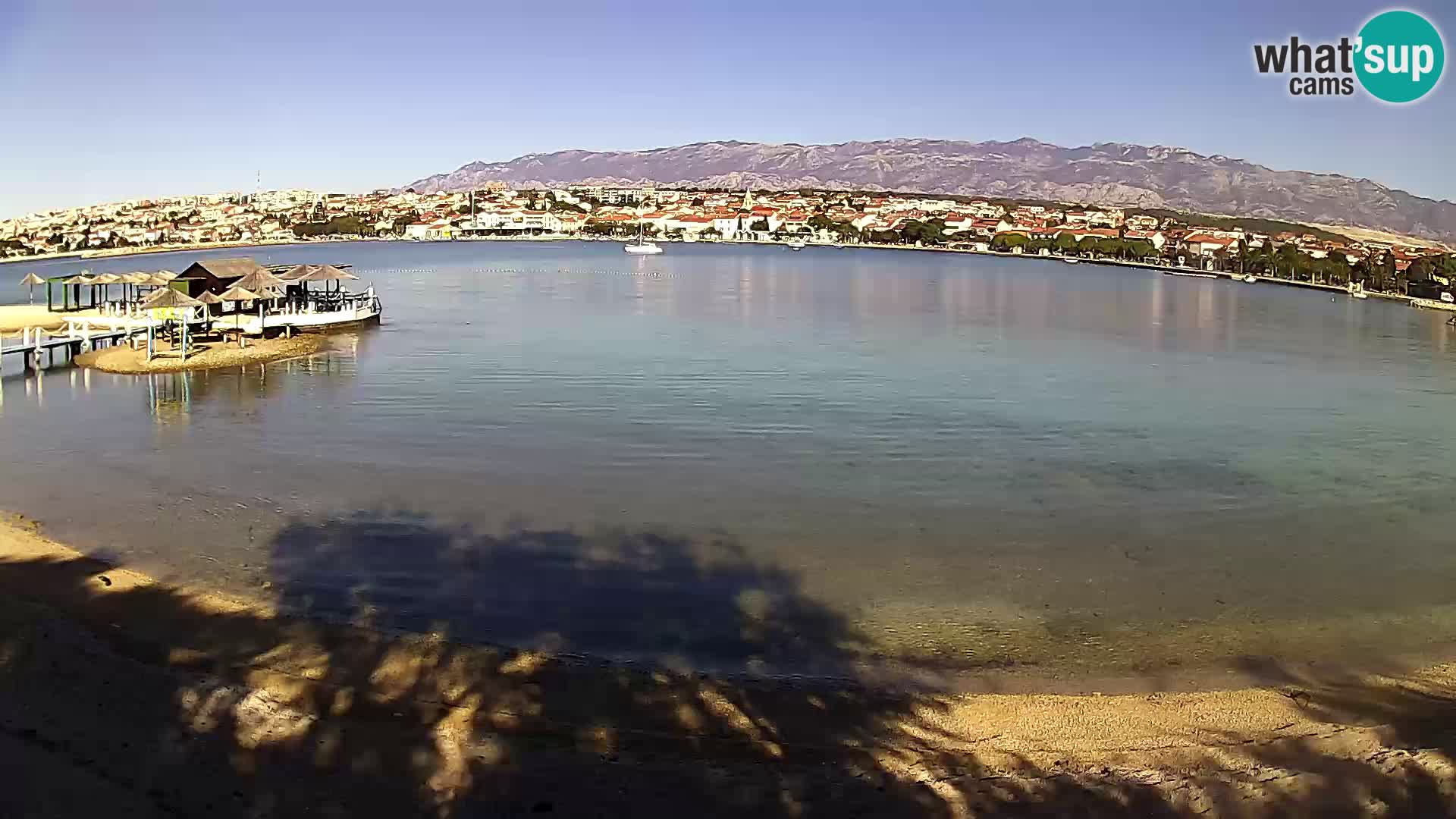 Novalja livecam – plage de la ville