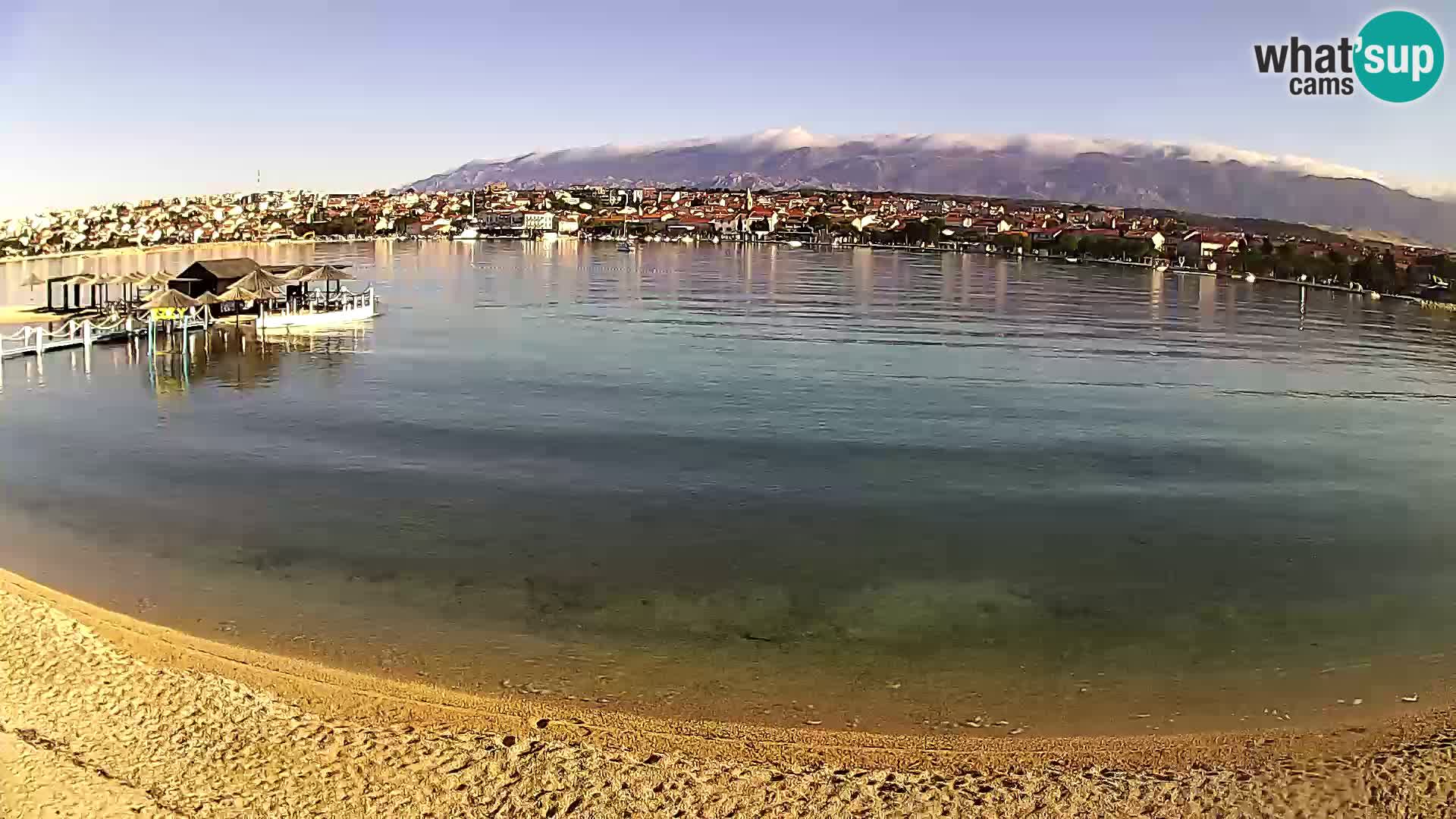 Novalja Kamera v živo – mestna plaža