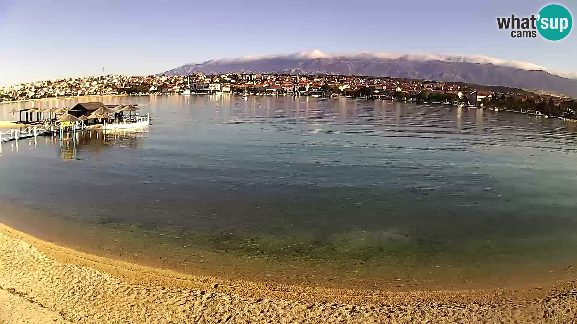 Novalja livecam – plage de la ville