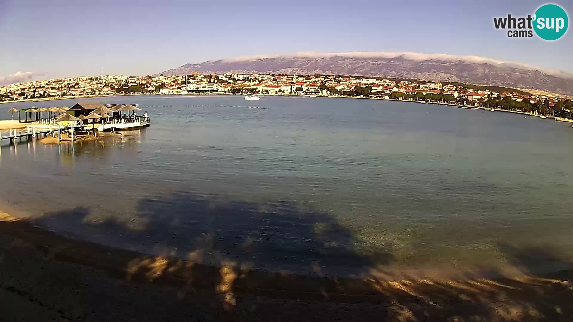 Novalja livecam – plage de la ville