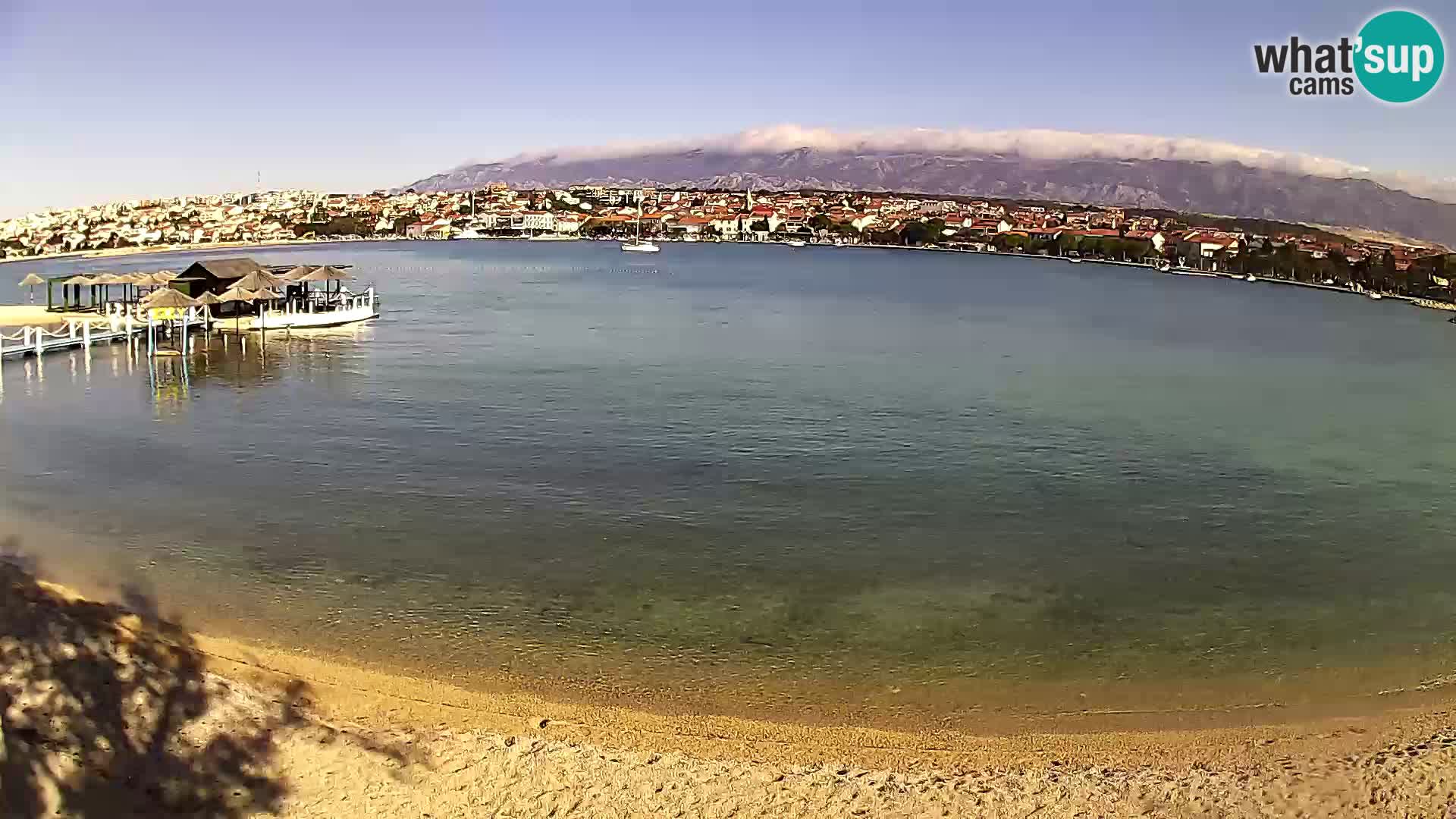 Novalja webcam – spiaggia cittadina