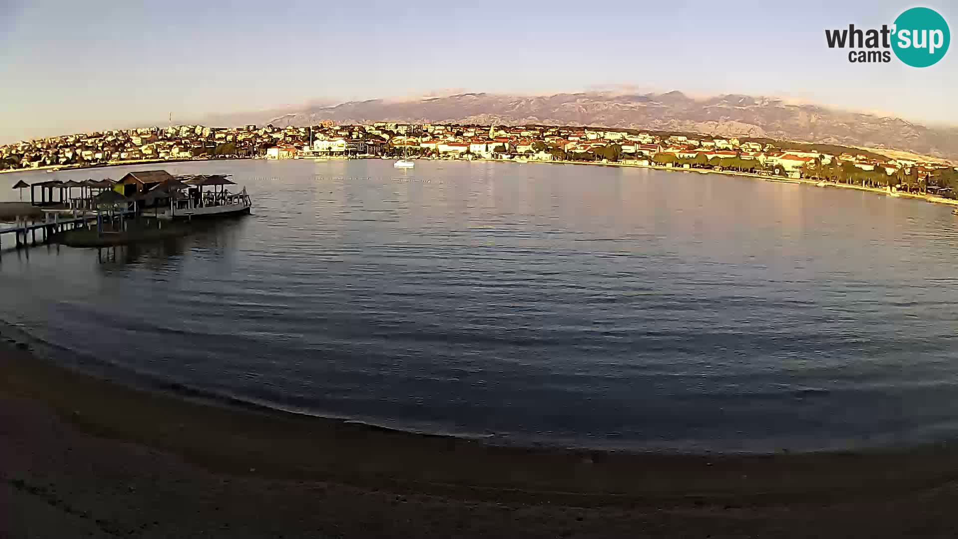 Novalja Kamera v živo – mestna plaža