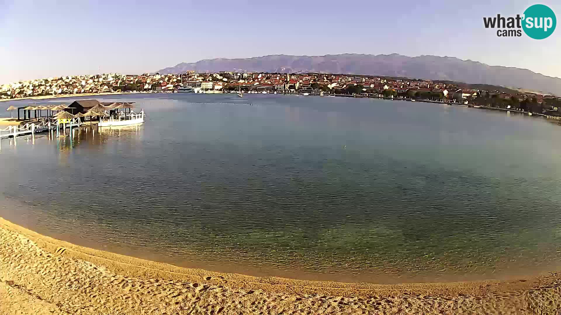 Live webcam Novalja – The Town beach