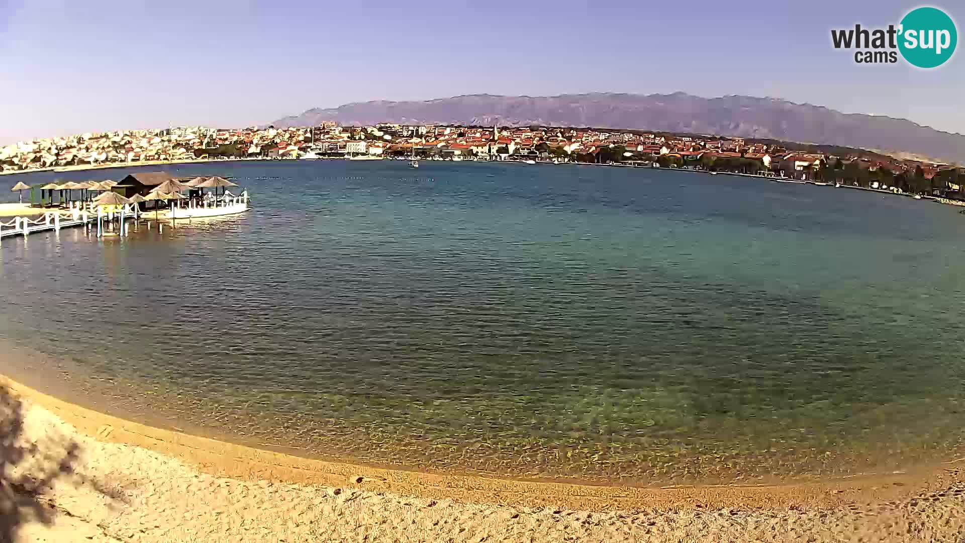 Live webcam Novalja – The Town beach