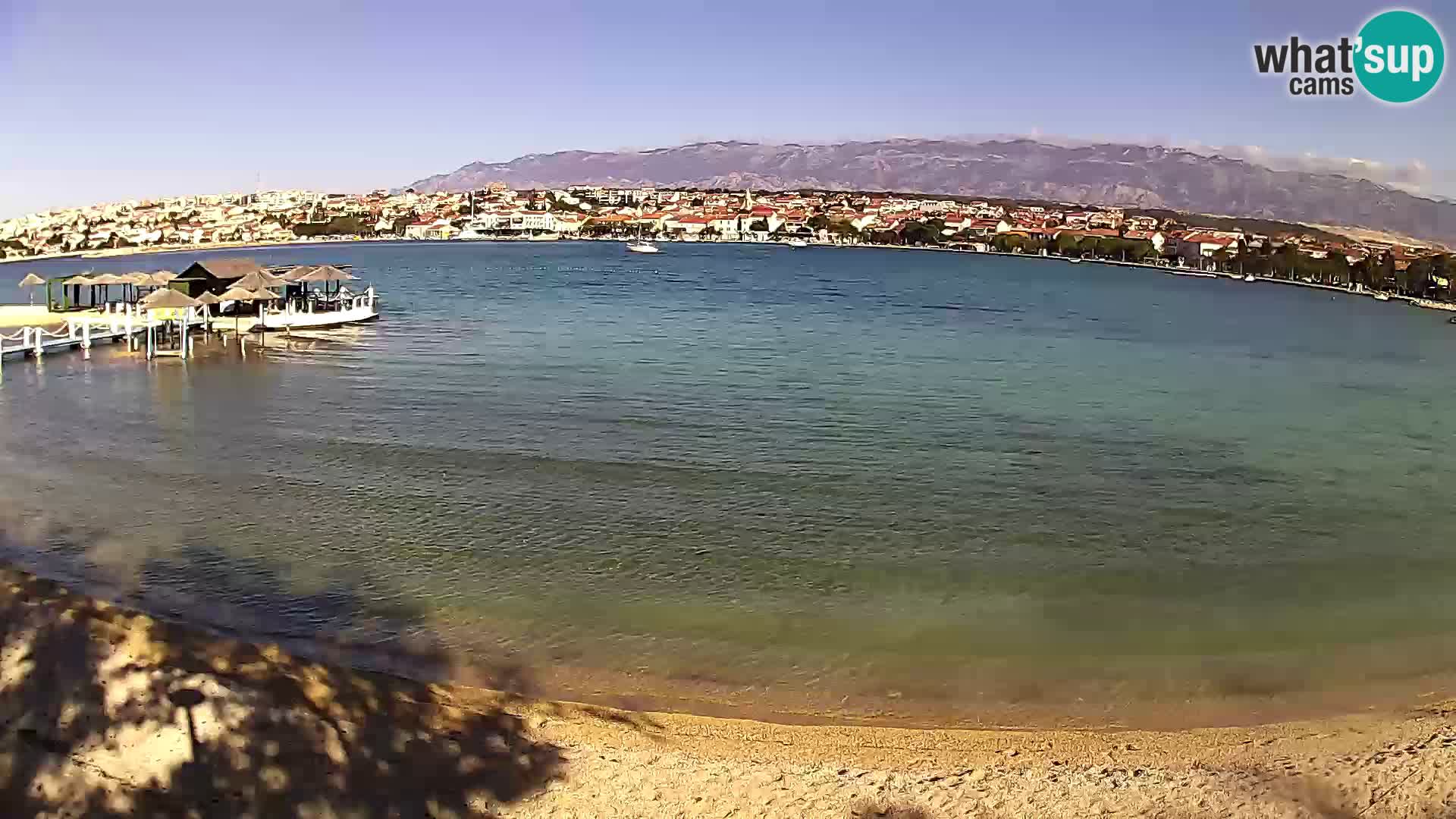 Novalja livecam – plage de la ville