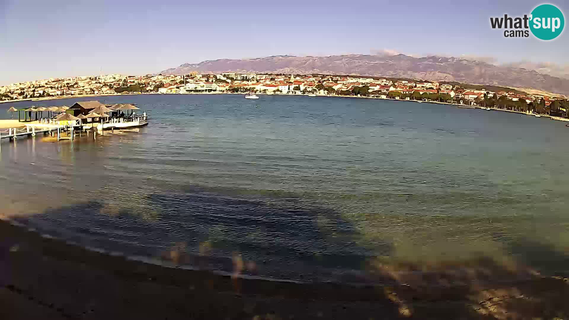Novalja Kamera v živo – mestna plaža