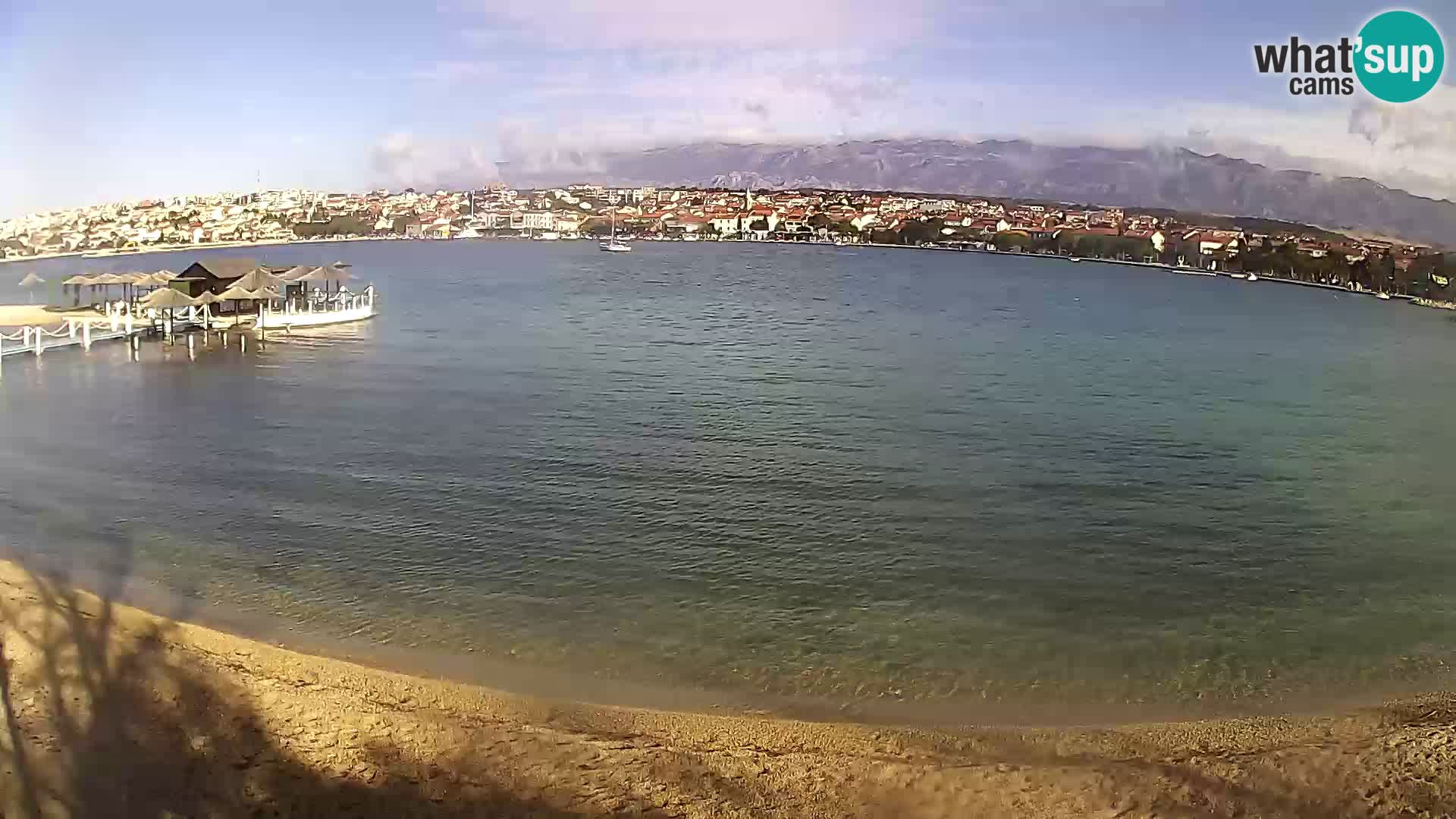 Novalja livecam – plage de la ville