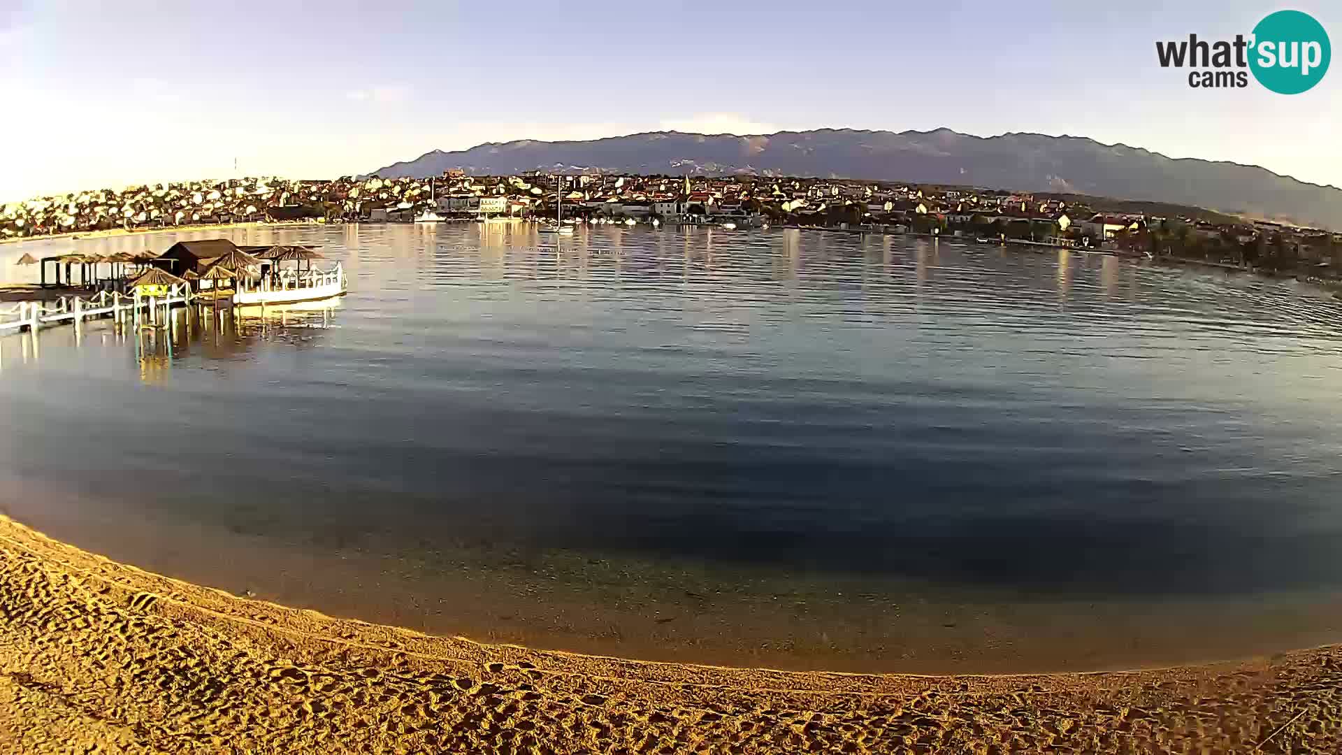 Novalja livecam – plage de la ville