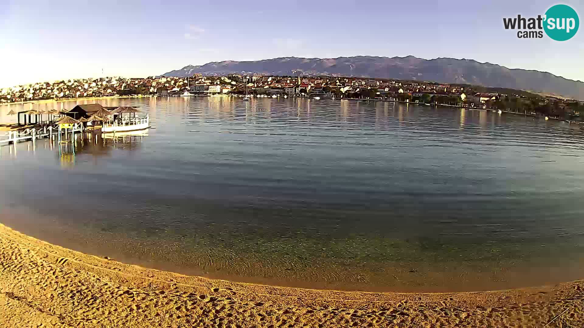 Novalja webcam – spiaggia cittadina