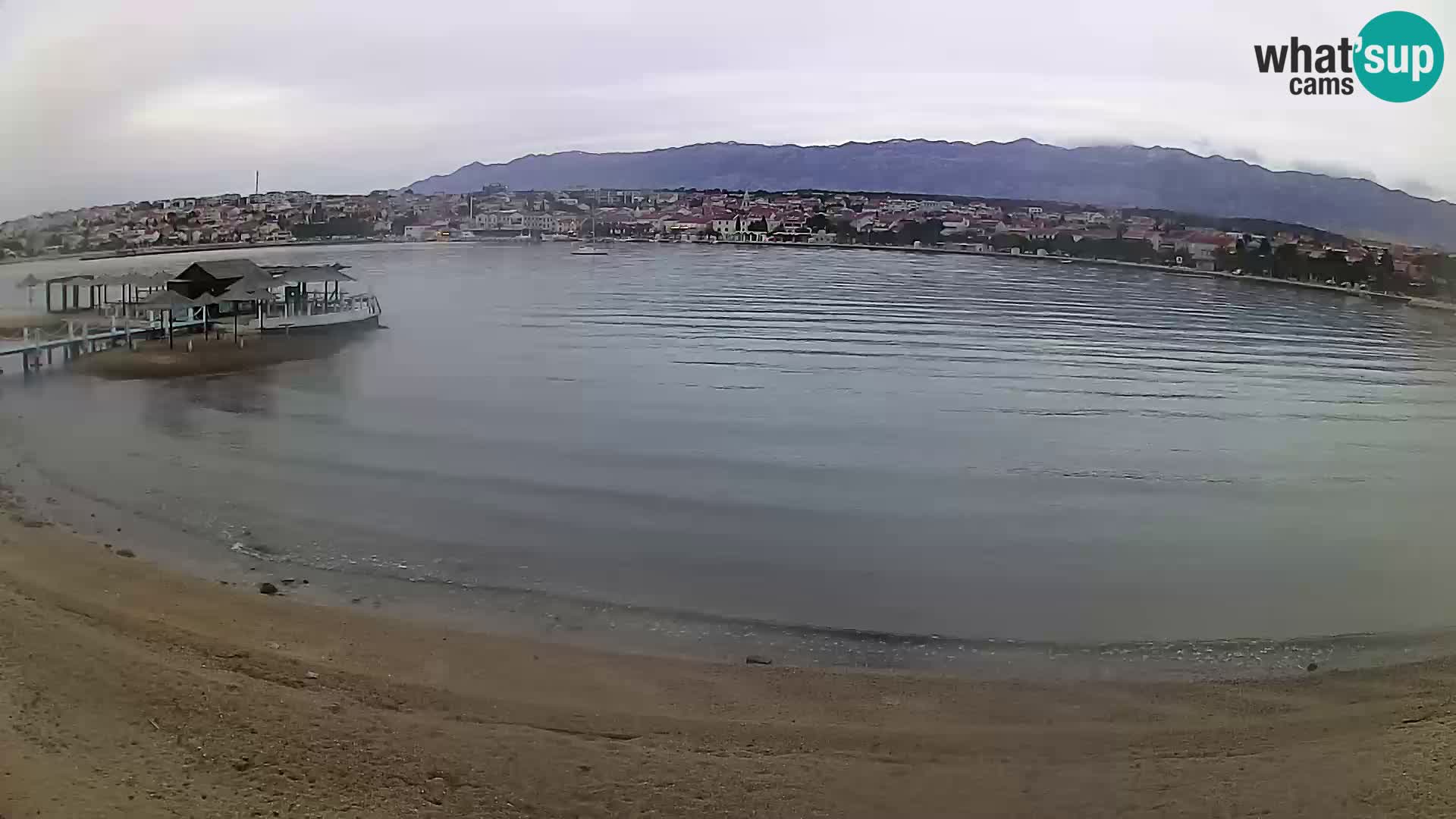 Live webcam Novalja – The Town beach