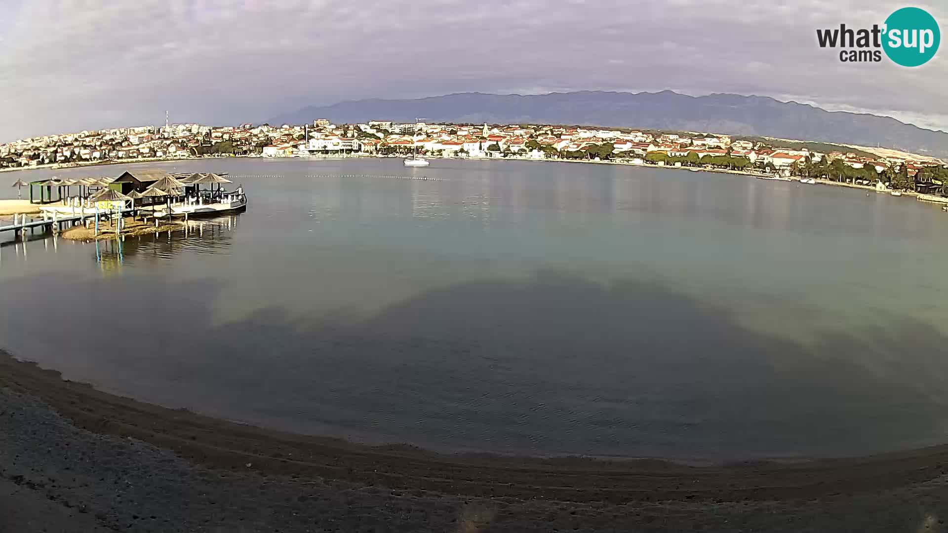 Novalja webcam – spiaggia cittadina