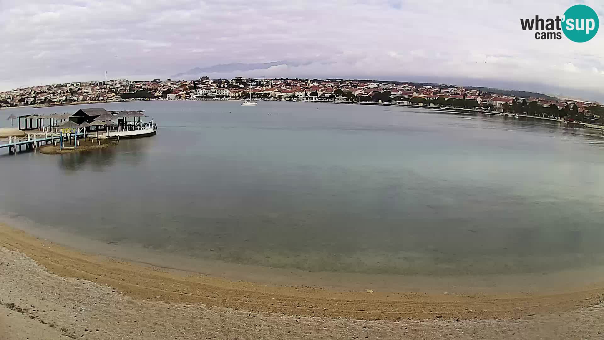 Novalja livecam – plage de la ville