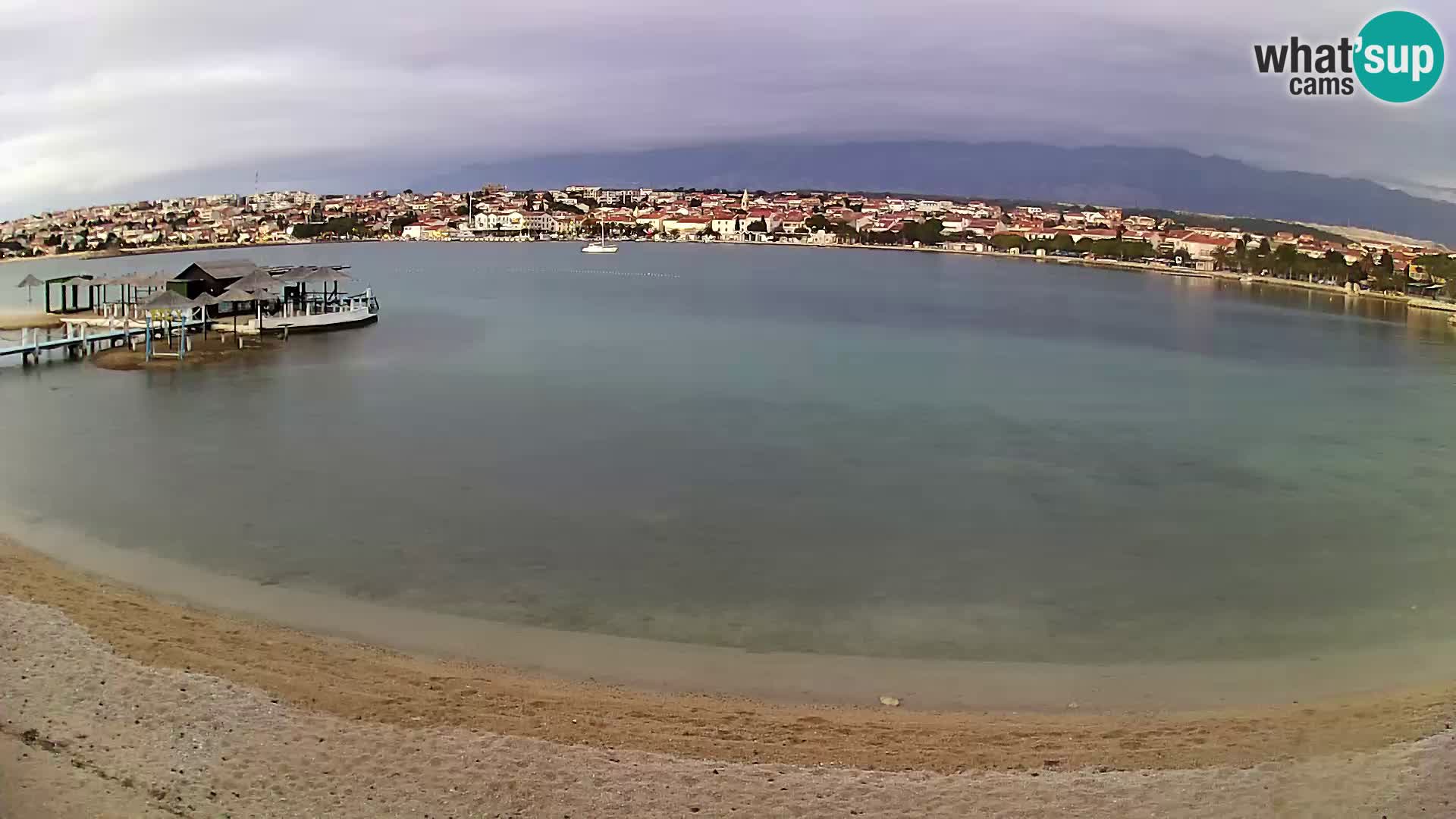 Live webcam Novalja – The Town beach