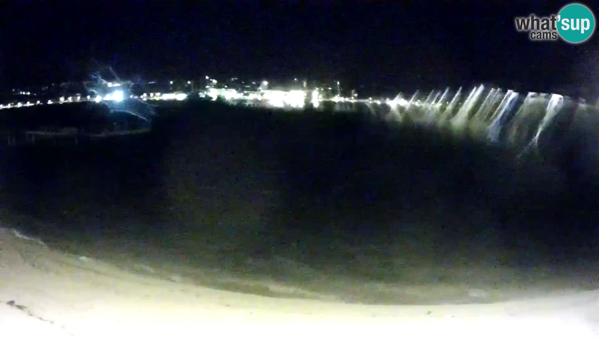 Novalja livecam – plage de la ville