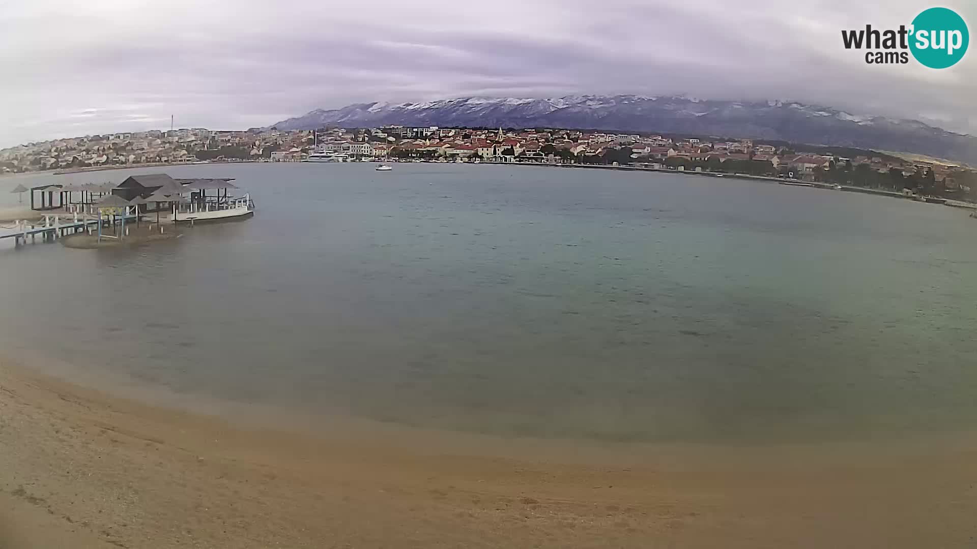 Live webcam Novalja – The Town beach