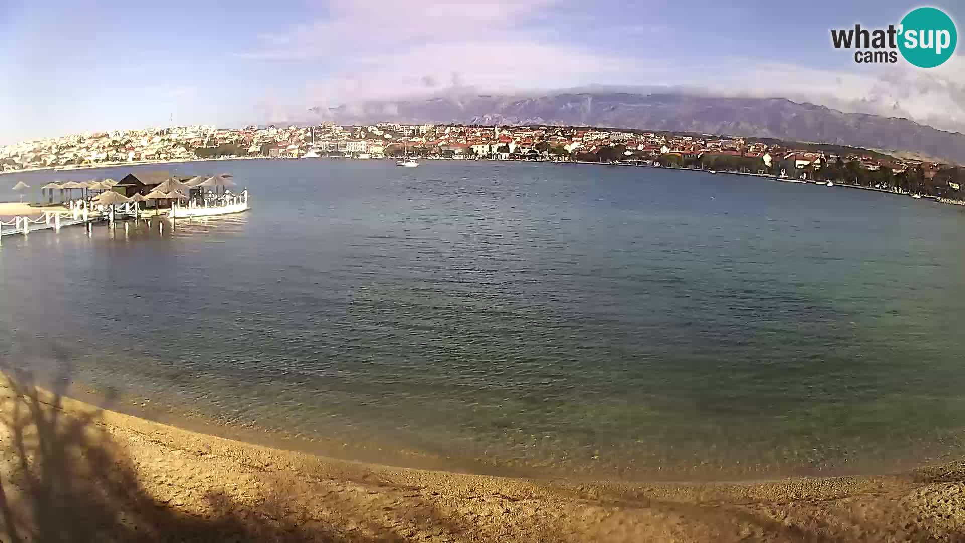 Novalja livecam – plage de la ville