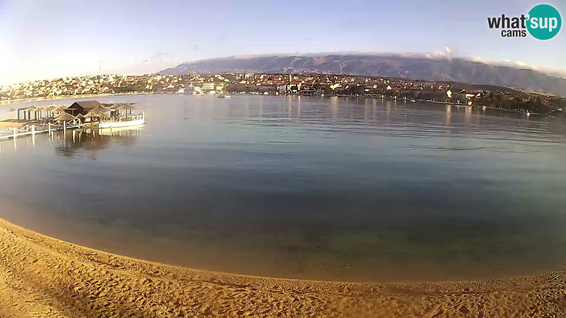 Live webcam Novalja – The Town beach