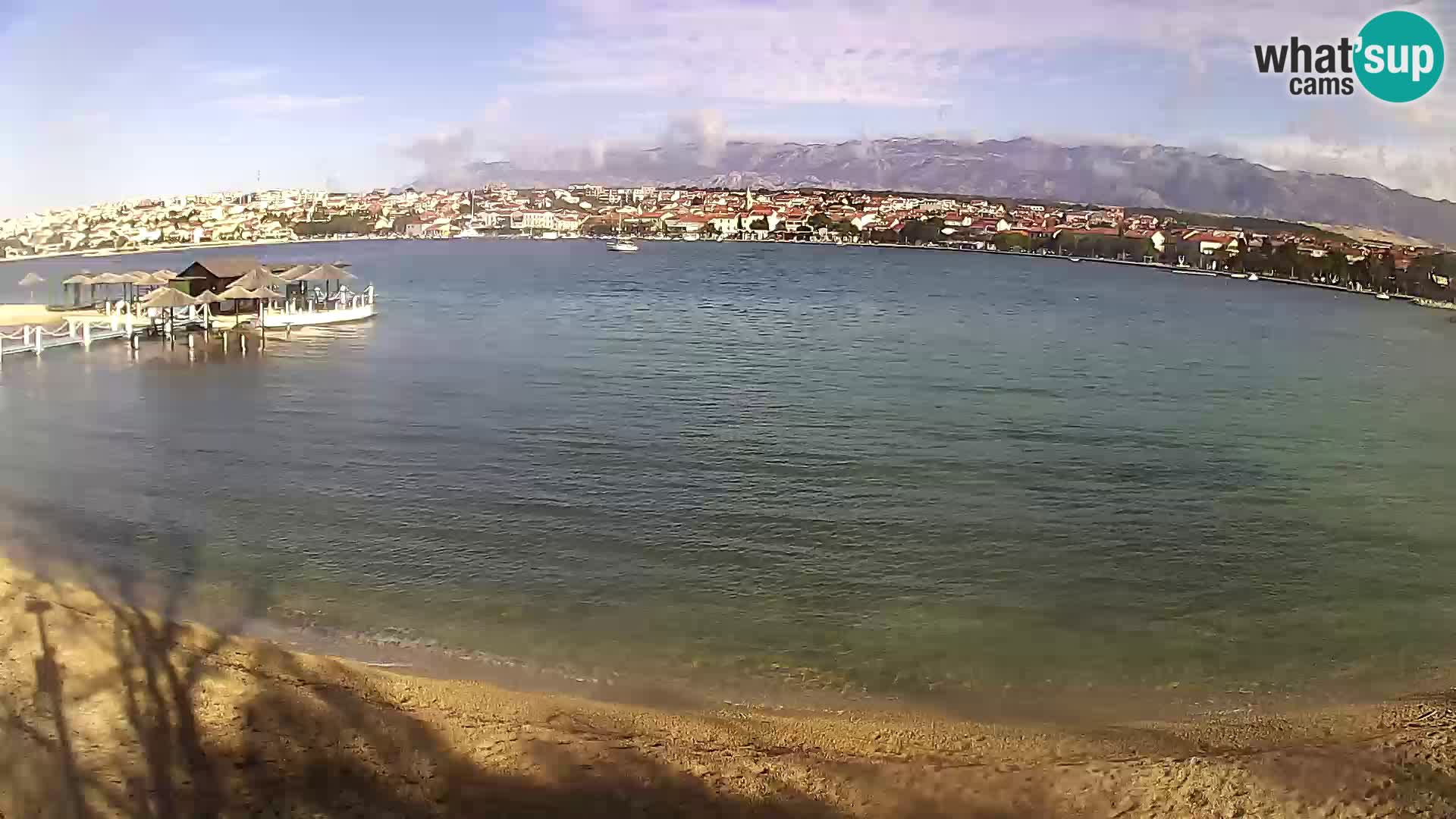 Novalja Kamera v živo – mestna plaža