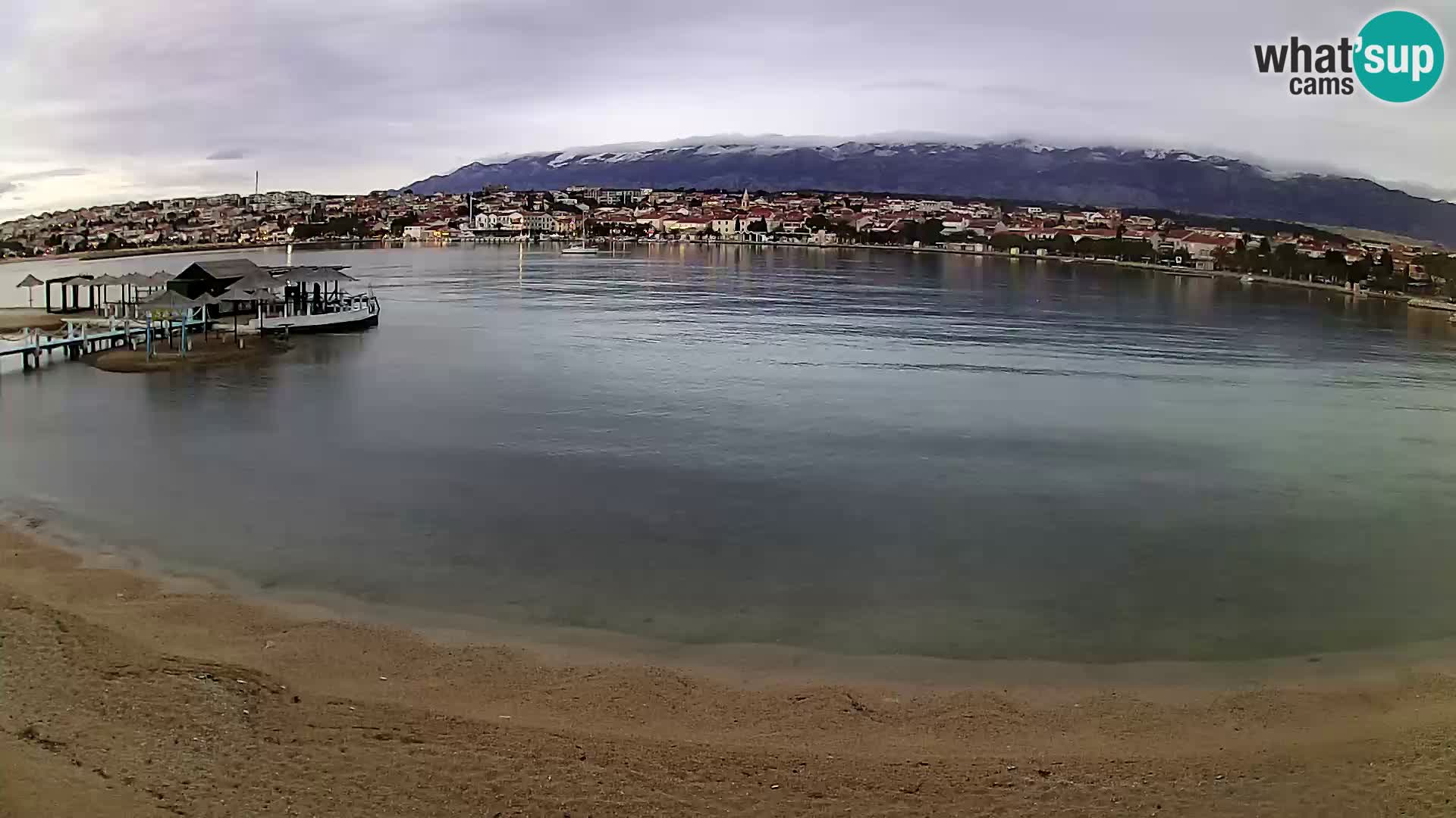 Live webcam Novalja – The Town beach