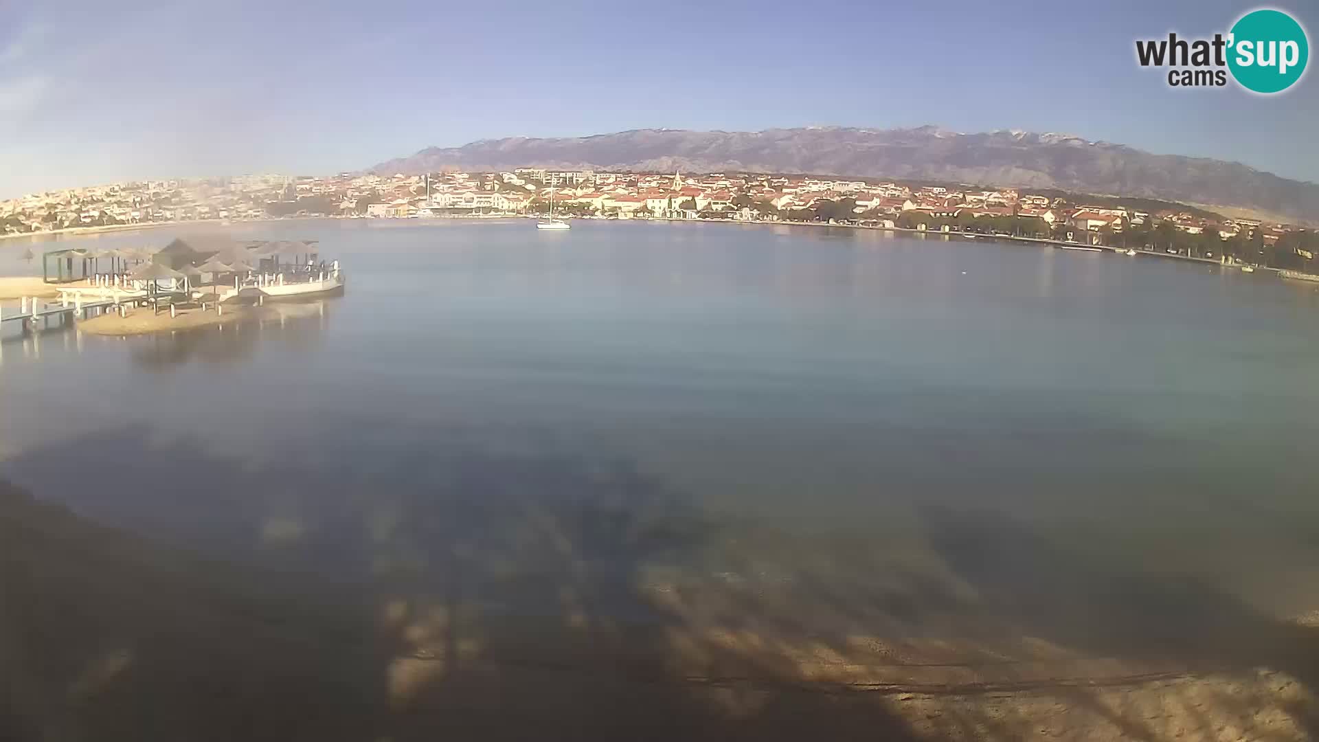 Novalja Kamera v živo – mestna plaža