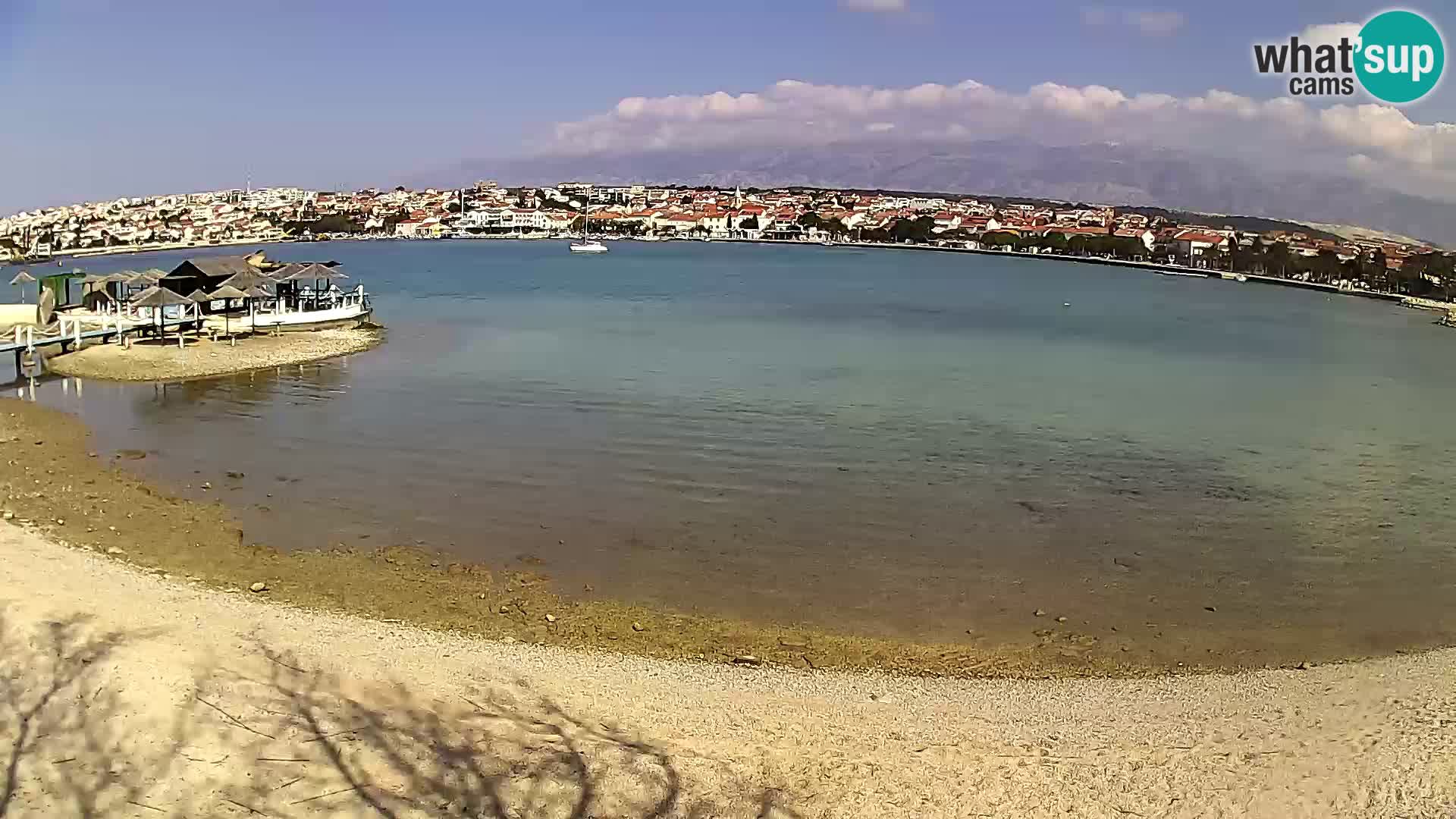 Novalja Kamera v živo – mestna plaža
